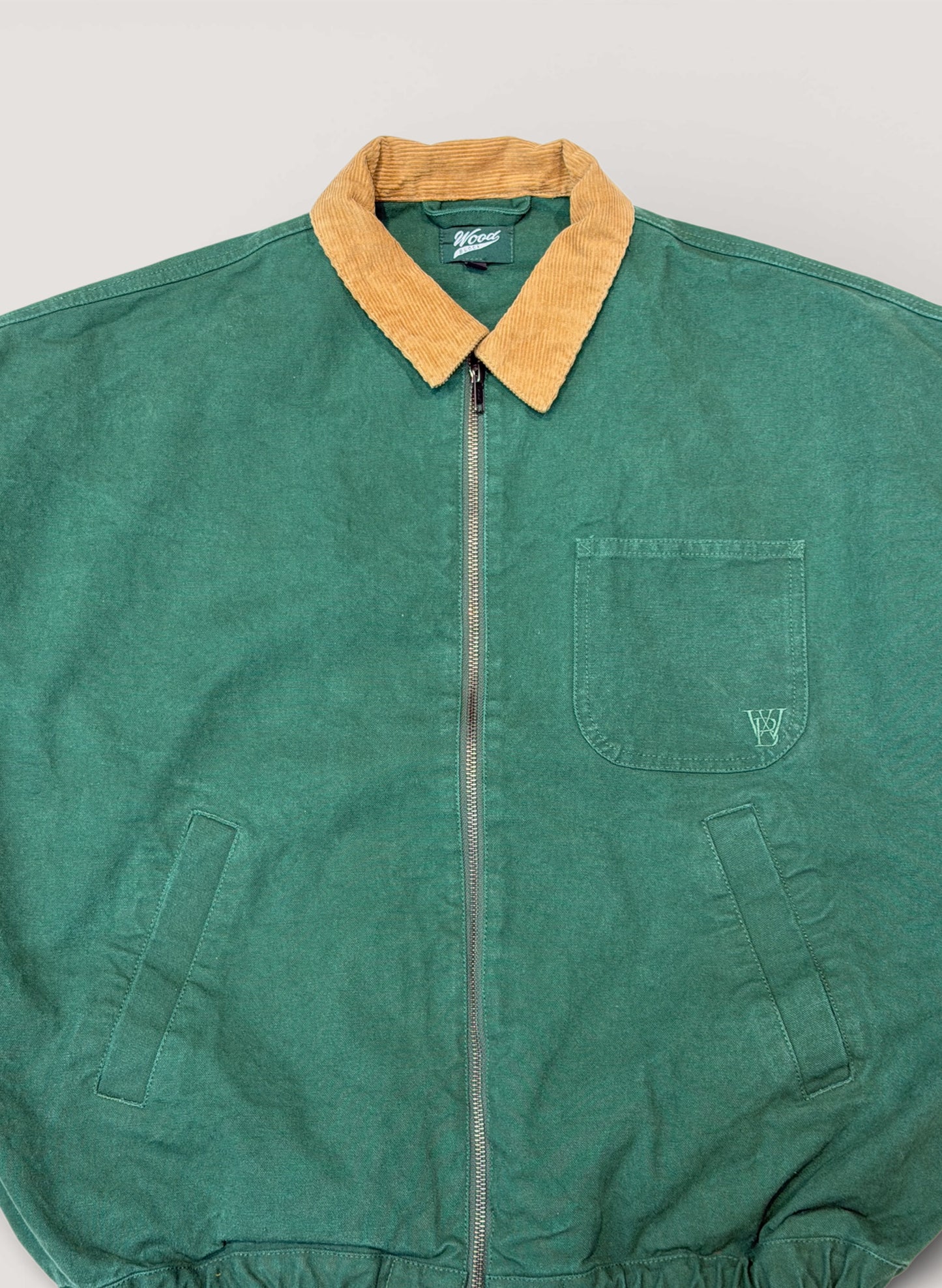 WOODBLOCK WIDE SLEEVE DUCK JACKET GREEN (WB-26SS-003)