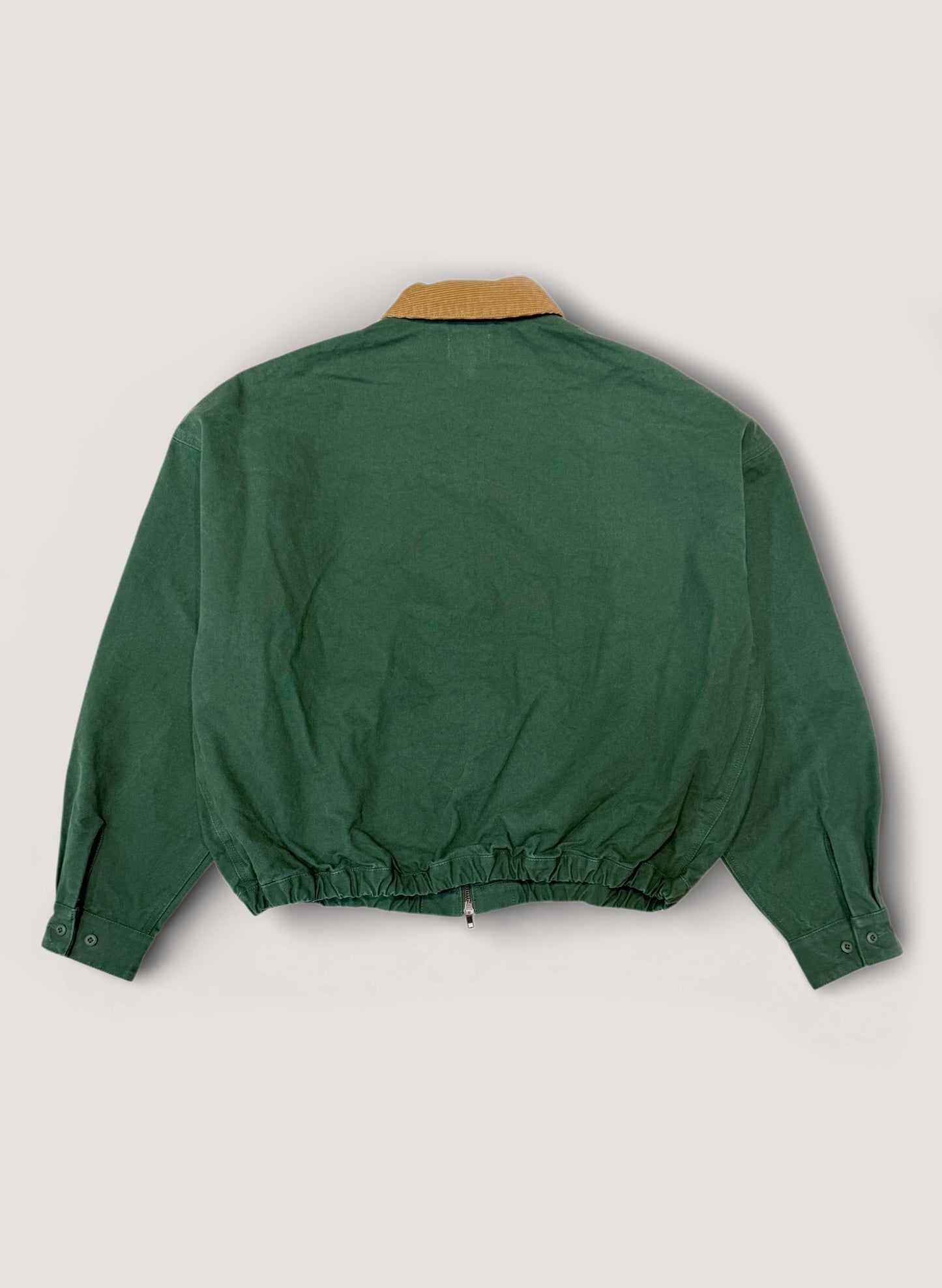 WOODBLOCK WIDE SLEEVE DUCK JACKET GREEN (WB-26SS-003)