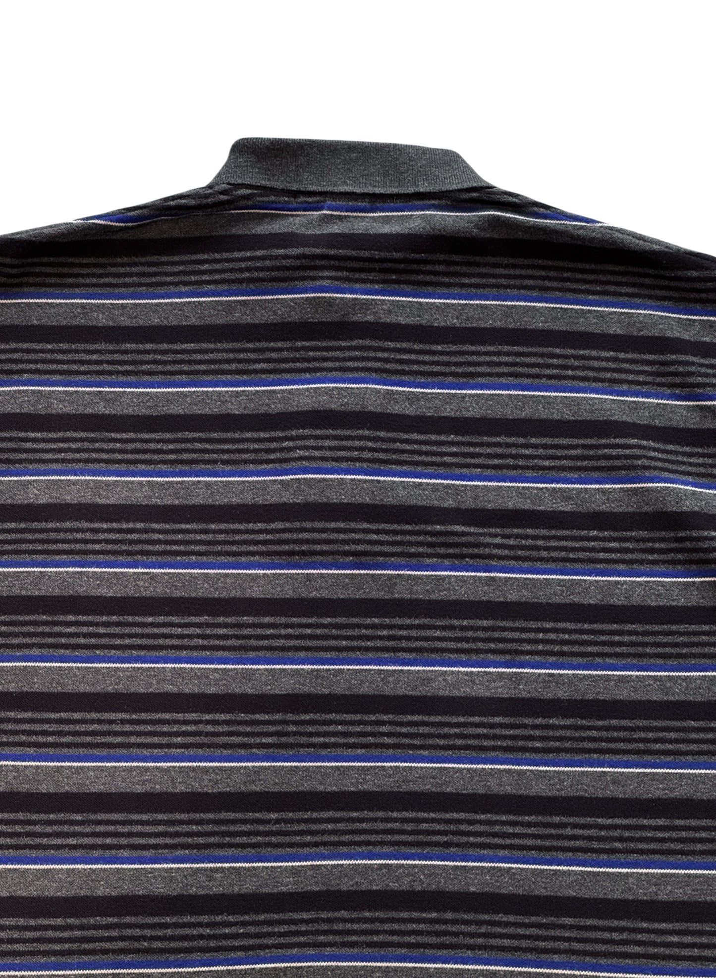 (SUP-682) Polo Ralph Lauren BORDER POLO SHIRT - GREY/BLACK/BLUE