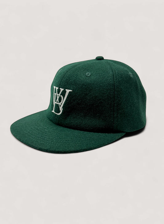 WOODBLOCK CLASSIC WB LOGO WOOL CAP GREEN/WHITE (WB-CL-002)