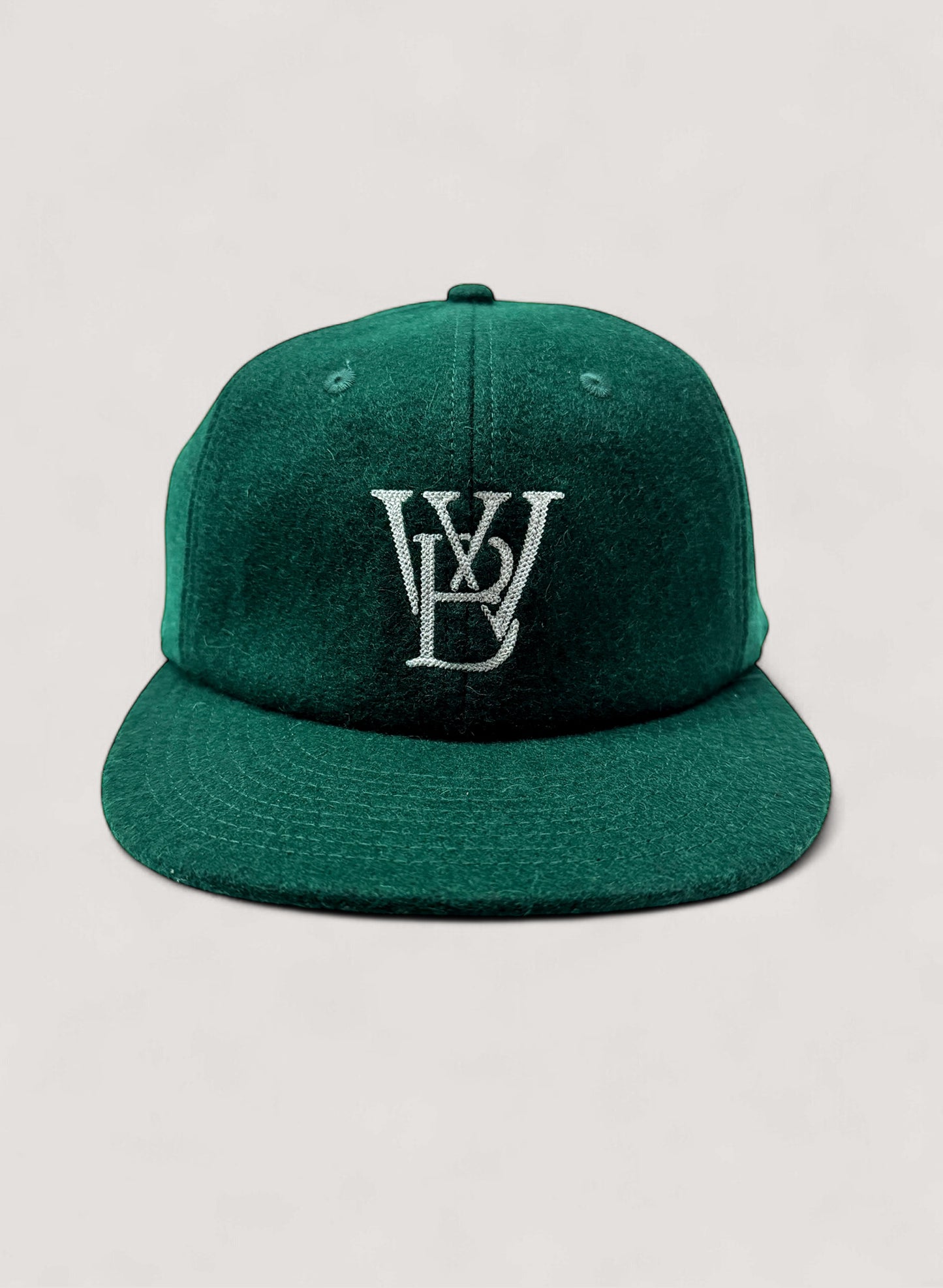 WOODBLOCK CLASSIC WB LOGO WOOL CAP GREEN/WHITE (WB-CL-002)