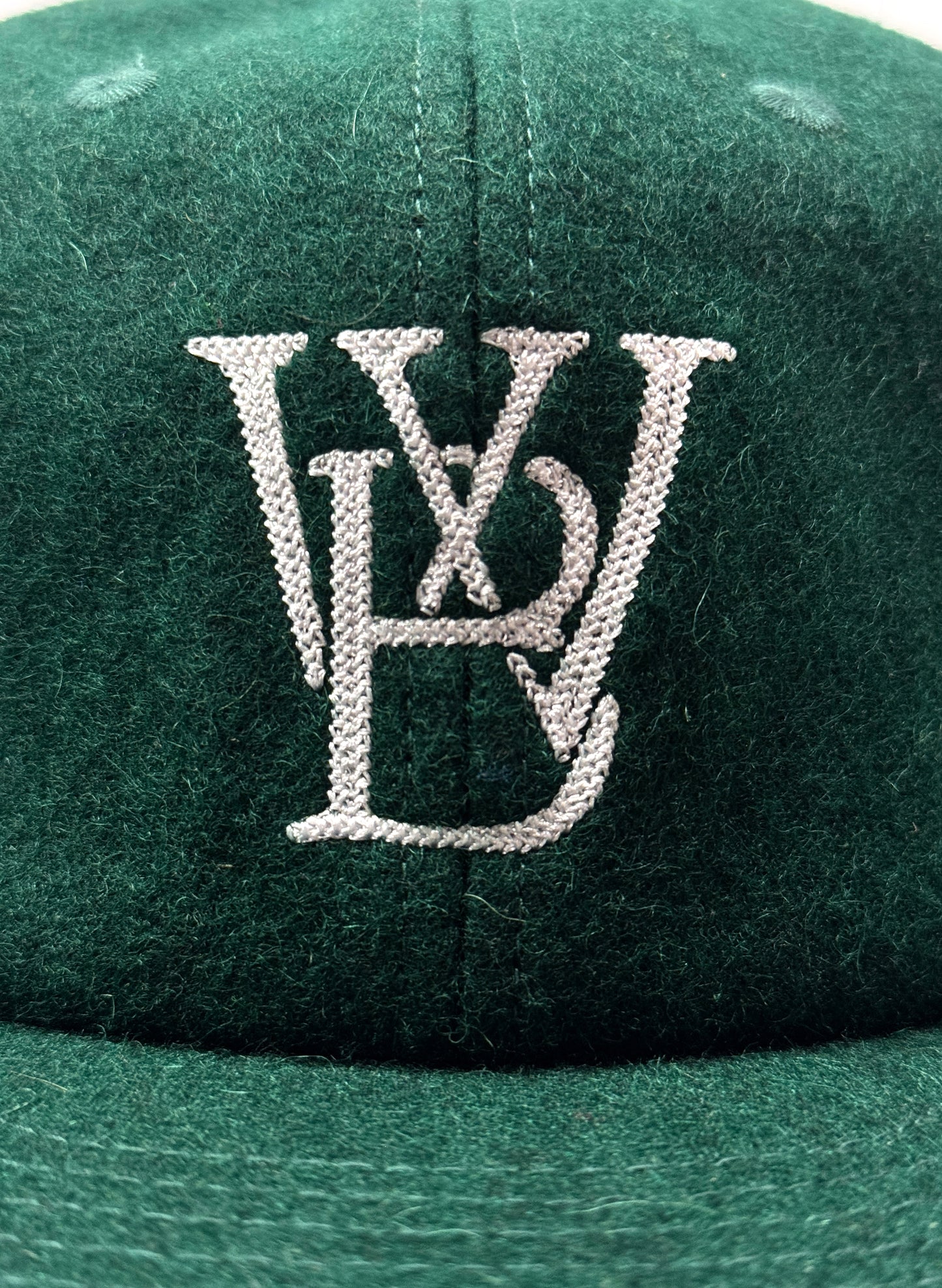 WOODBLOCK CLASSIC WB LOGO WOOL CAP GREEN/WHITE (WB-CL-002)