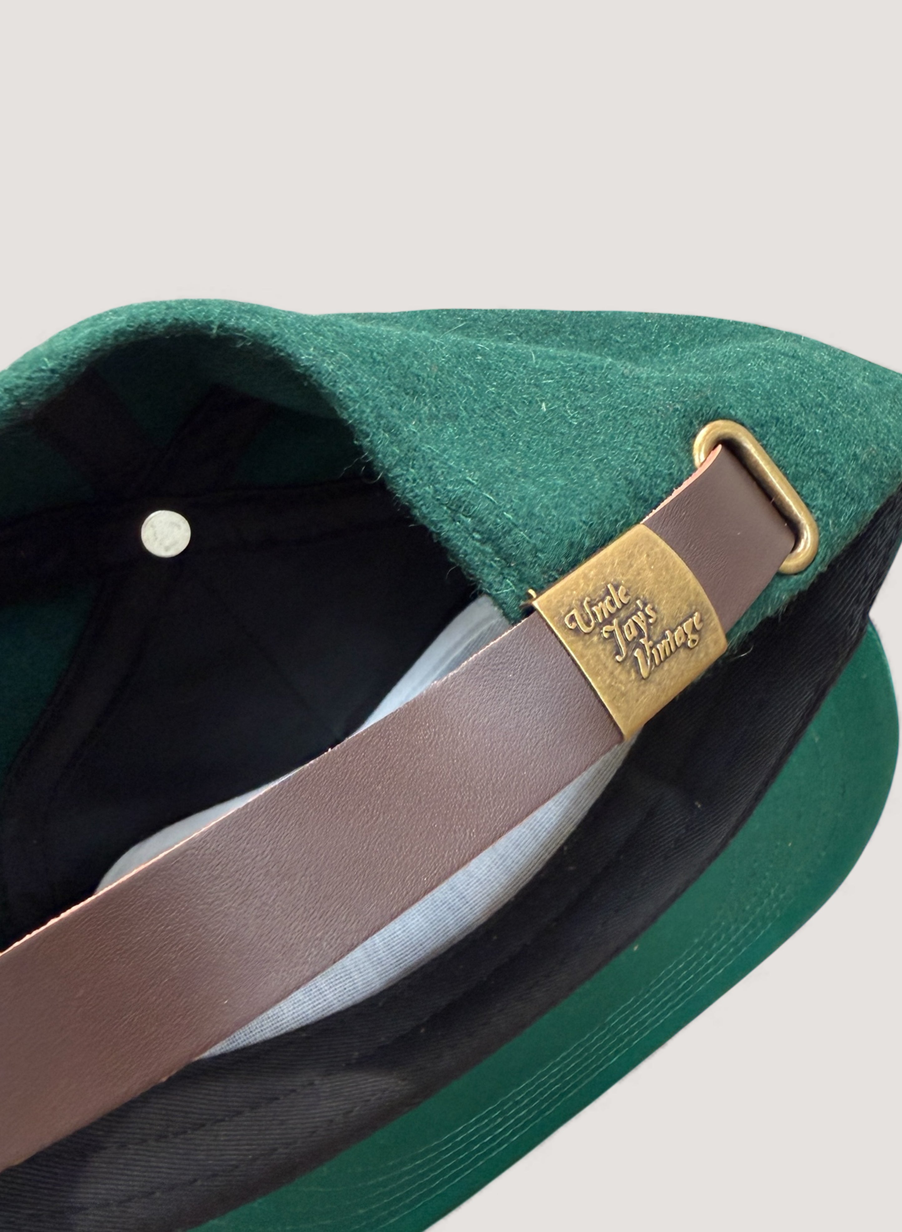 Uncle Jay's Vintage YANKEES FELT PATCH WOOL CAP GREEN (UNCLE-003