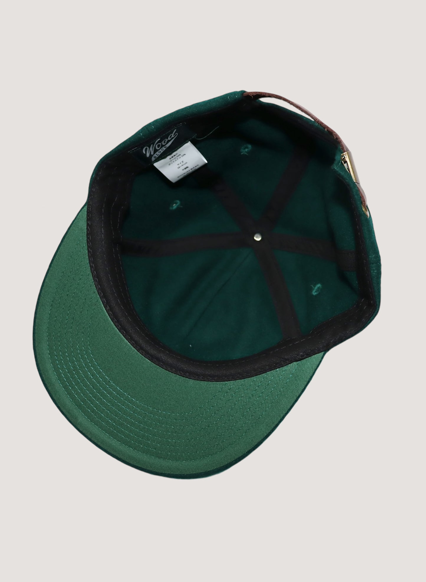 WOODBLOCK CLASSIC WB LOGO WOOL CAP GREEN/WHITE (WB-CL-002)