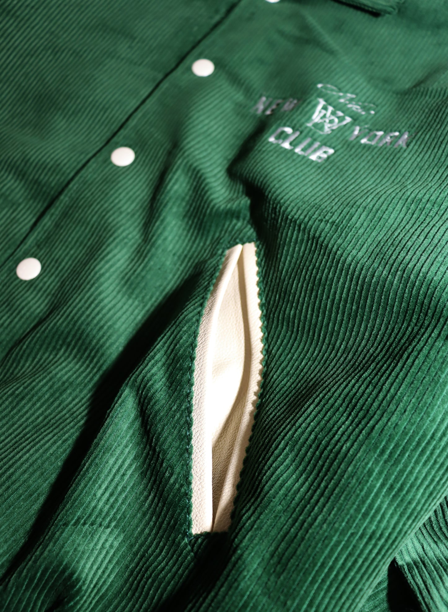 WOODBLOCK × NEW NEW YORK CLUB CORDUROY AWARD JACKET GREEN (WB-24AW-014)