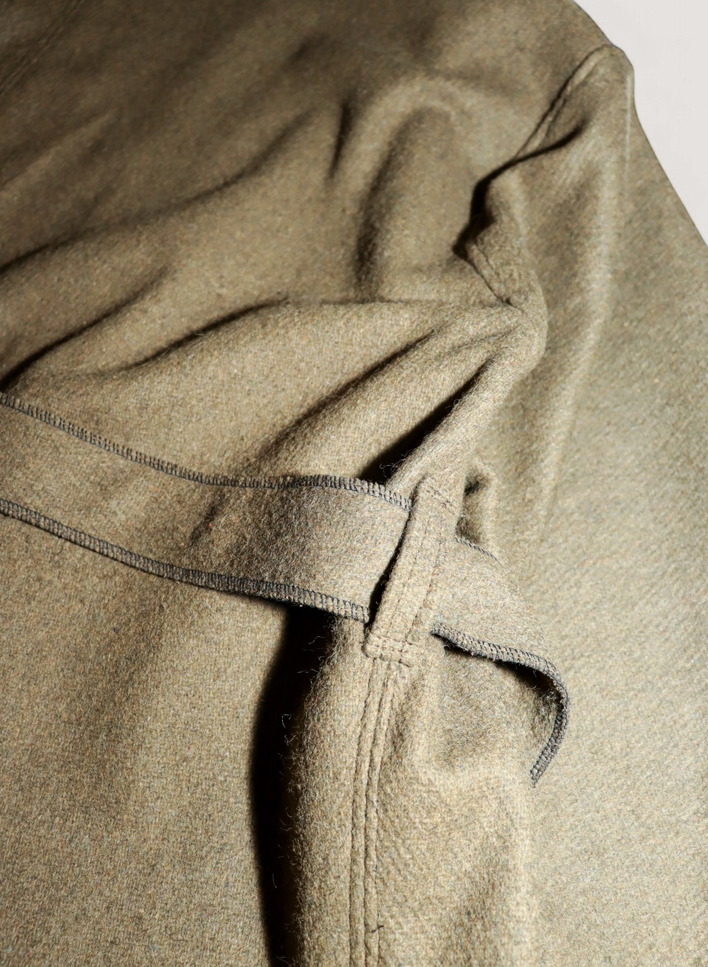 WOODBLOCK x Ichiryu made CUSTOMIZED US MILITARY WOOL BLANKET GOWN COAT B (WB-24AW-015)