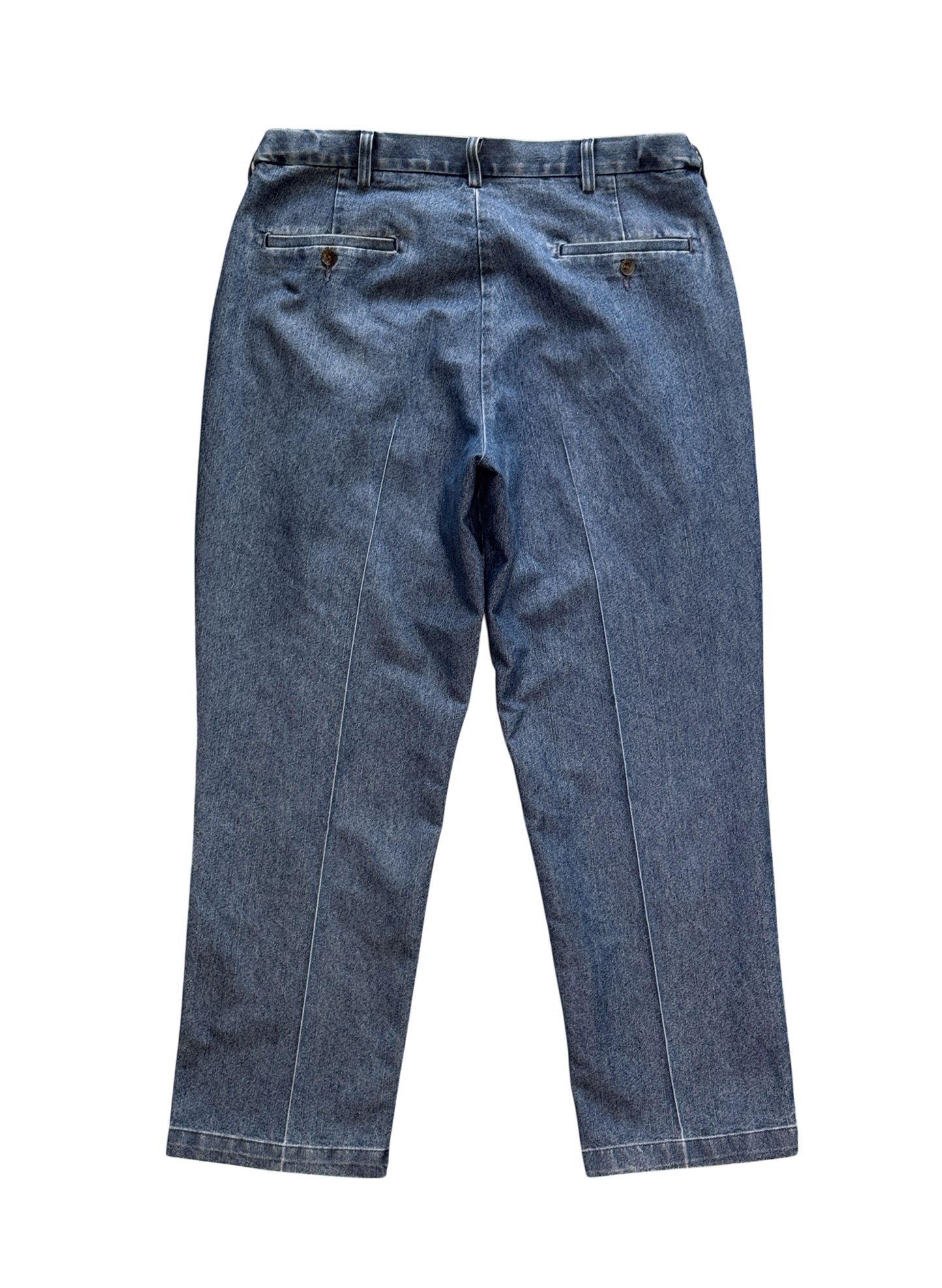 (SUP-564) HAGGAR 2TUCK STRETCH DENIM SLACKS - W36 x L29
