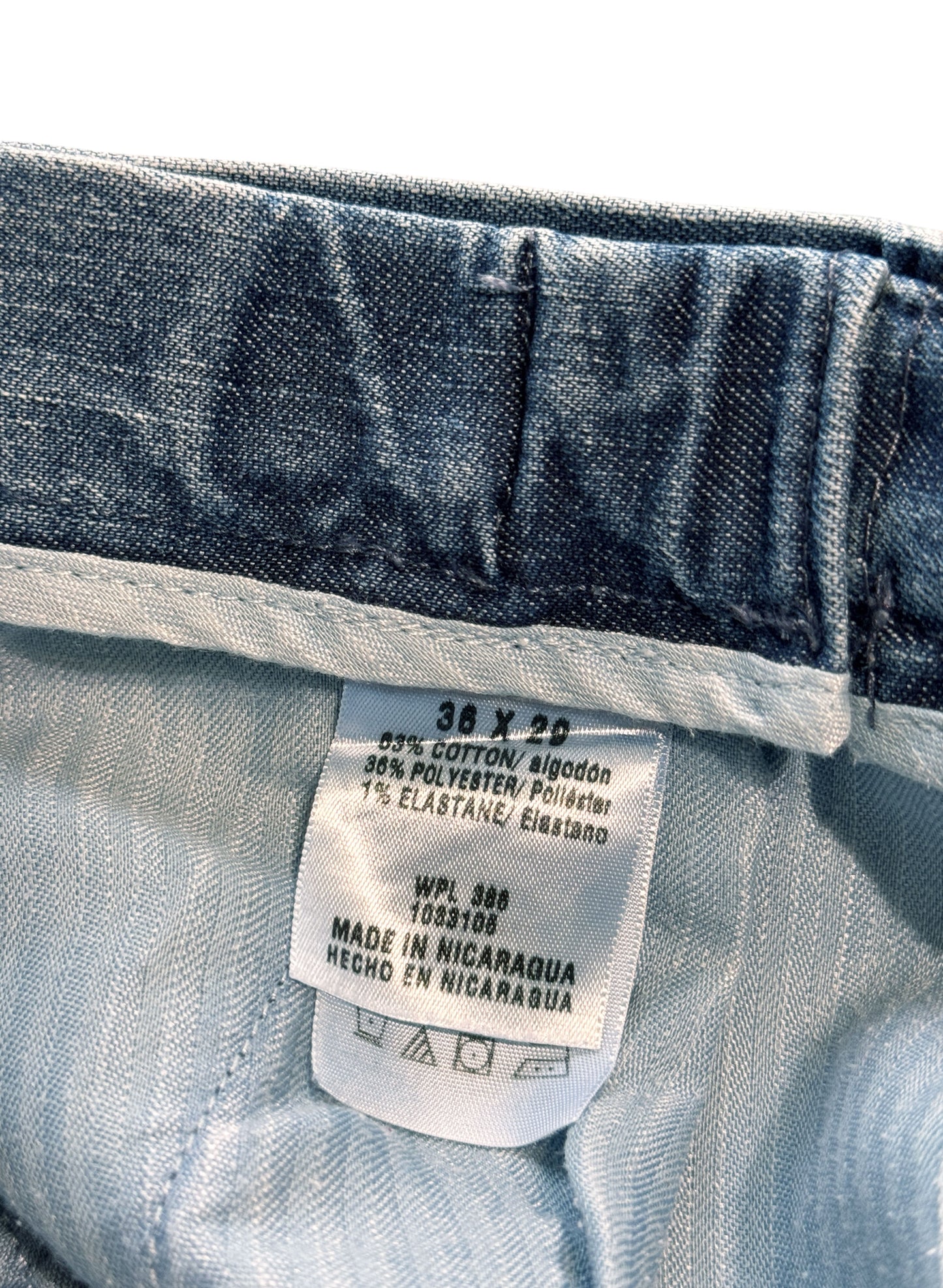 (SUP-564) HAGGAR 2TUCK STRETCH DENIM SLACKS - W36 x L29