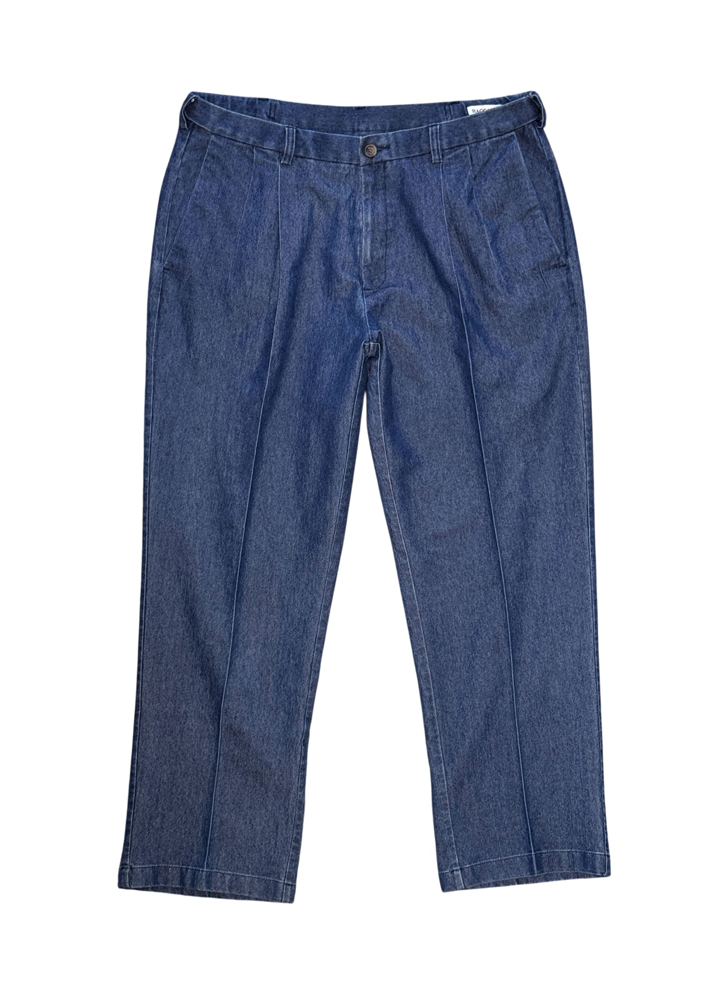 (SUP-756) HAGGAR 2TUCK DENIM TROUSERS - W36 x L30