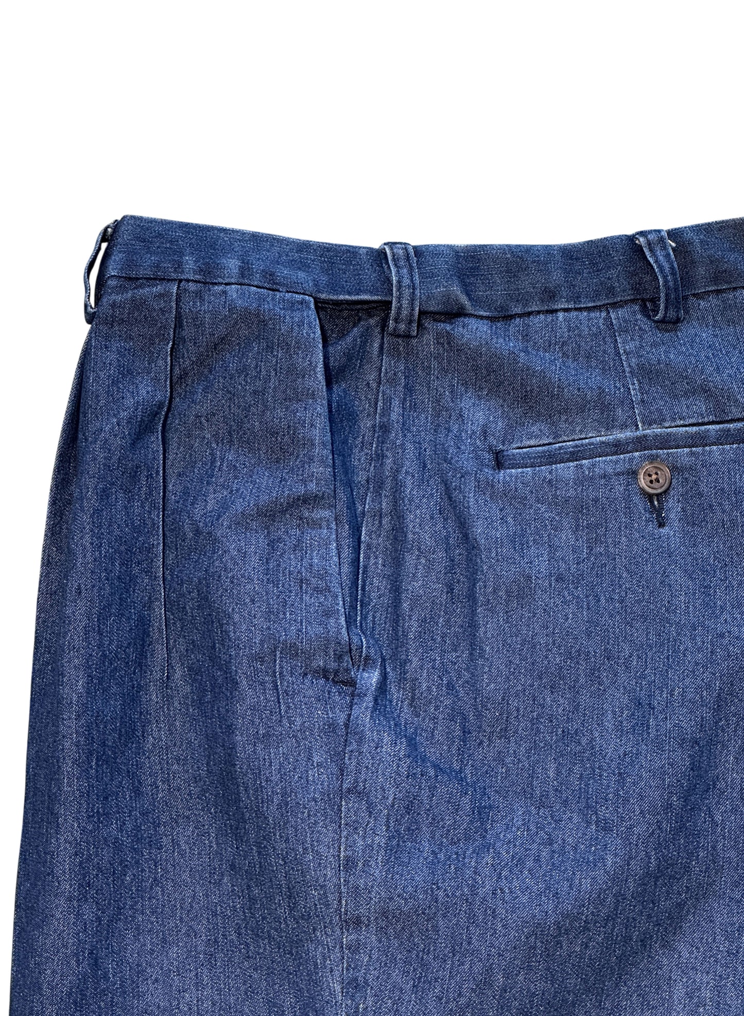 (SUP-756) HAGGAR 2TUCK DENIM TROUSERS - W36 x L30