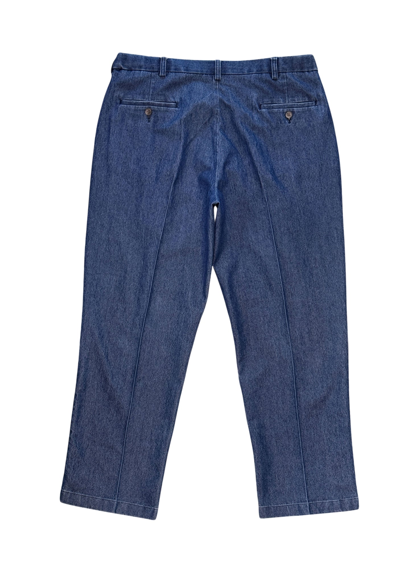 (SUP-756) HAGGAR 2TUCK DENIM TROUSERS - W36 x L30