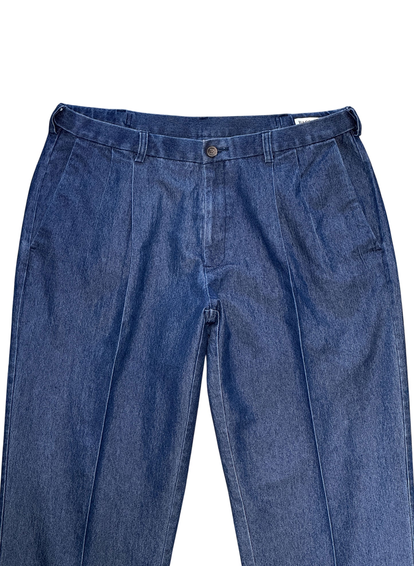 (SUP-756) HAGGAR 2TUCK DENIM TROUSERS - W36 x L30
