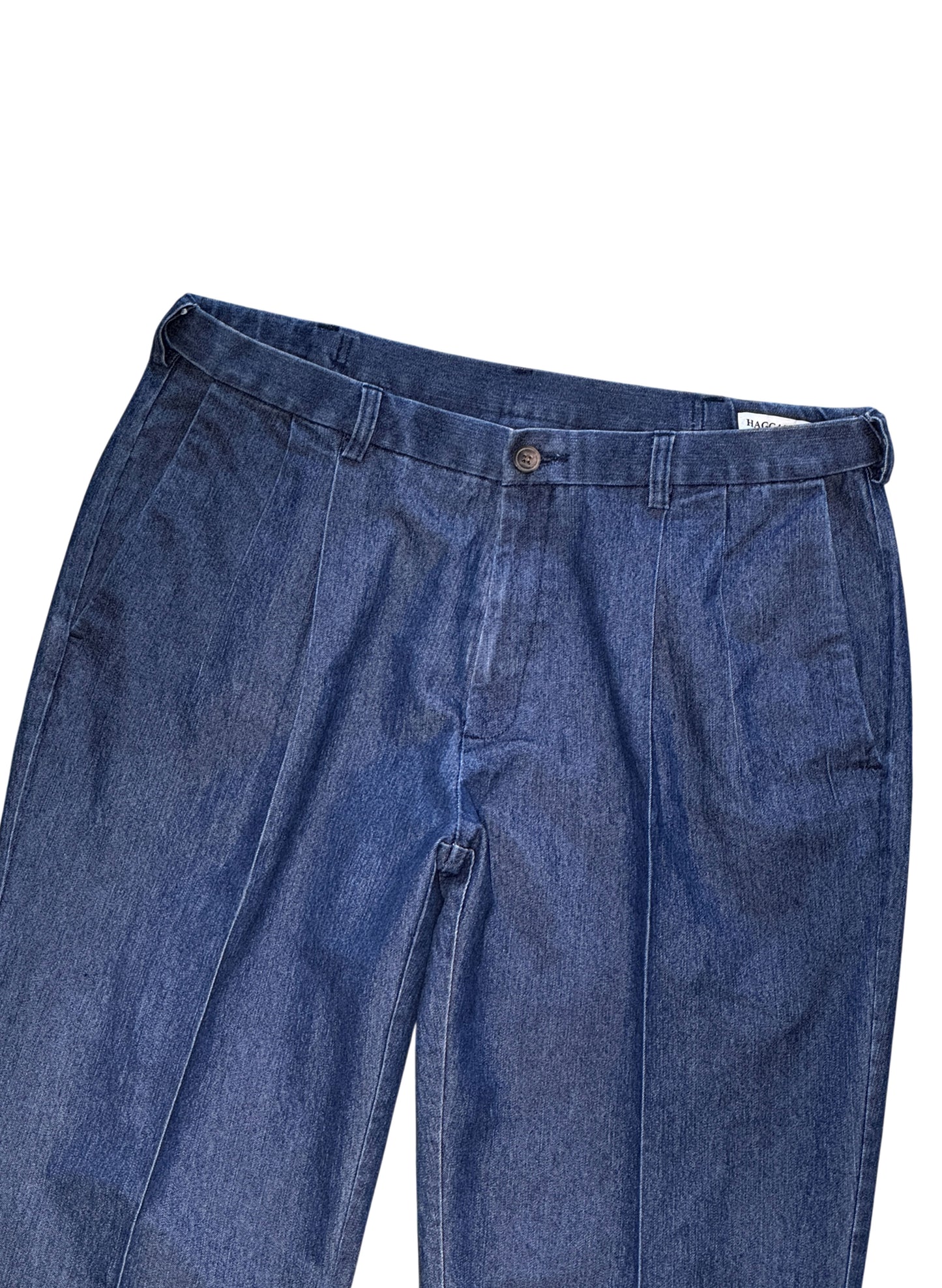 (SUP-756) HAGGAR 2TUCK DENIM TROUSERS - W36 x L30