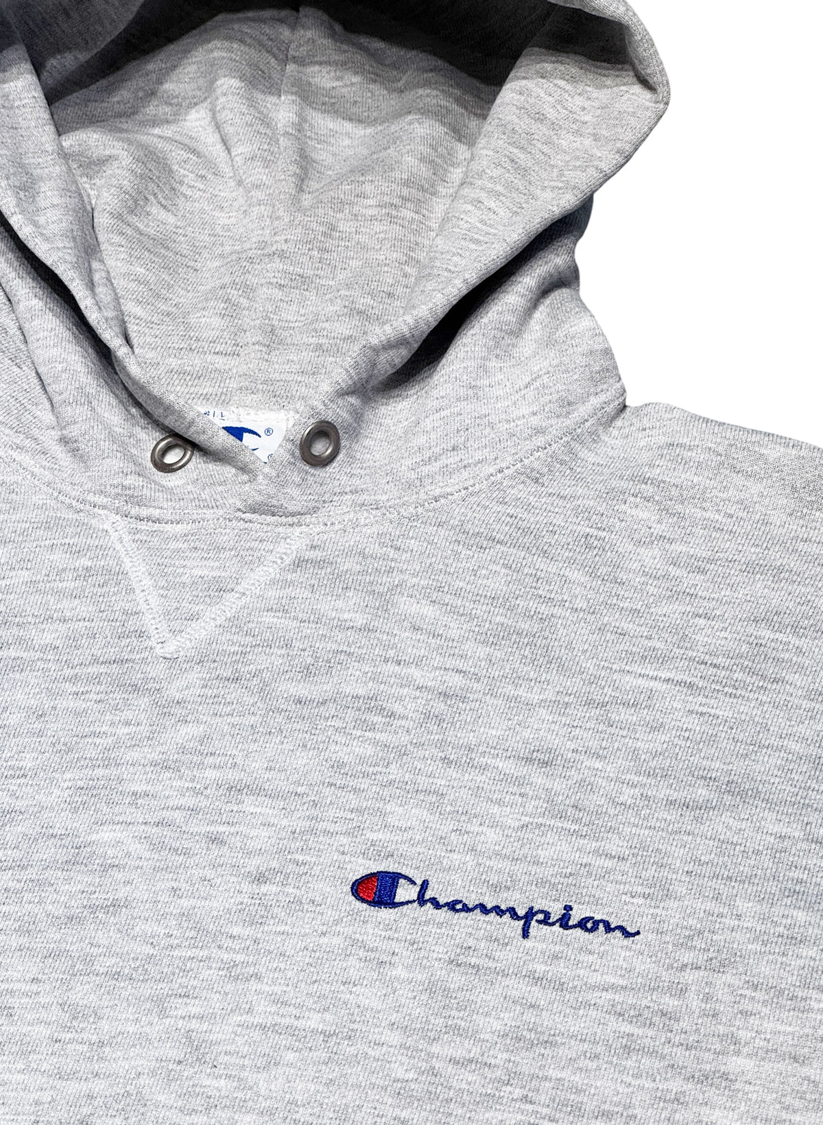 (SUP-861) 90s Champion SCRIPT LOGO HOODIE - L - MADE IN U.S.A.