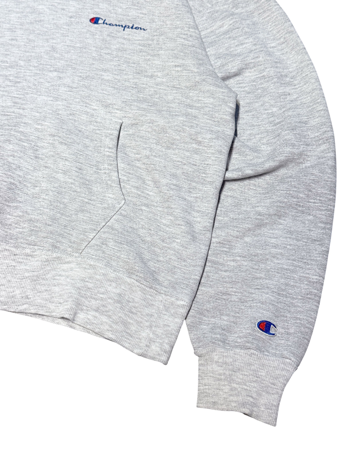 (SUP-861) 90s Champion SCRIPT LOGO HOODIE - L - MADE IN U.S.A.