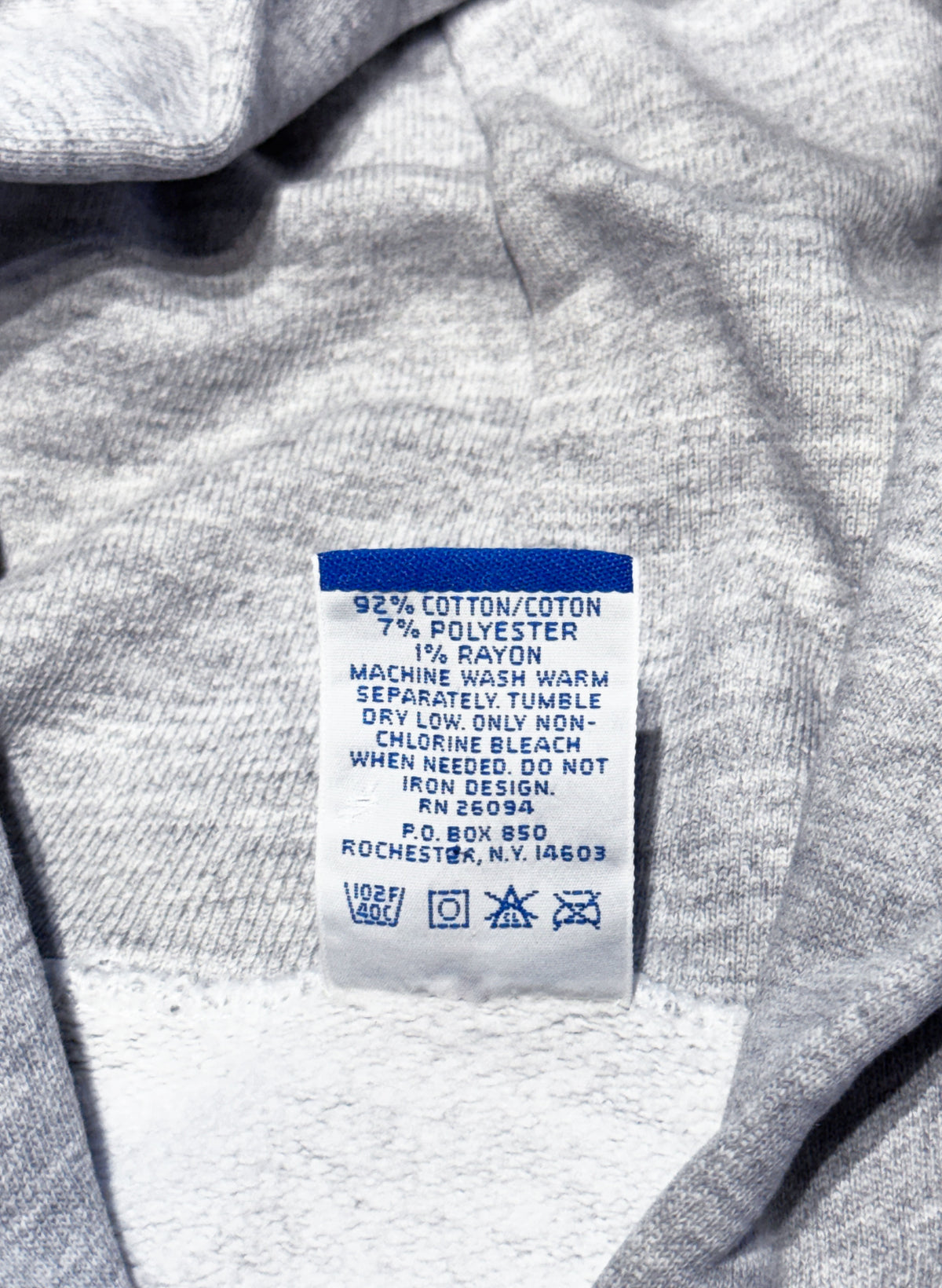 (SUP-861) 90s Champion SCRIPT LOGO HOODIE - L - MADE IN U.S.A.