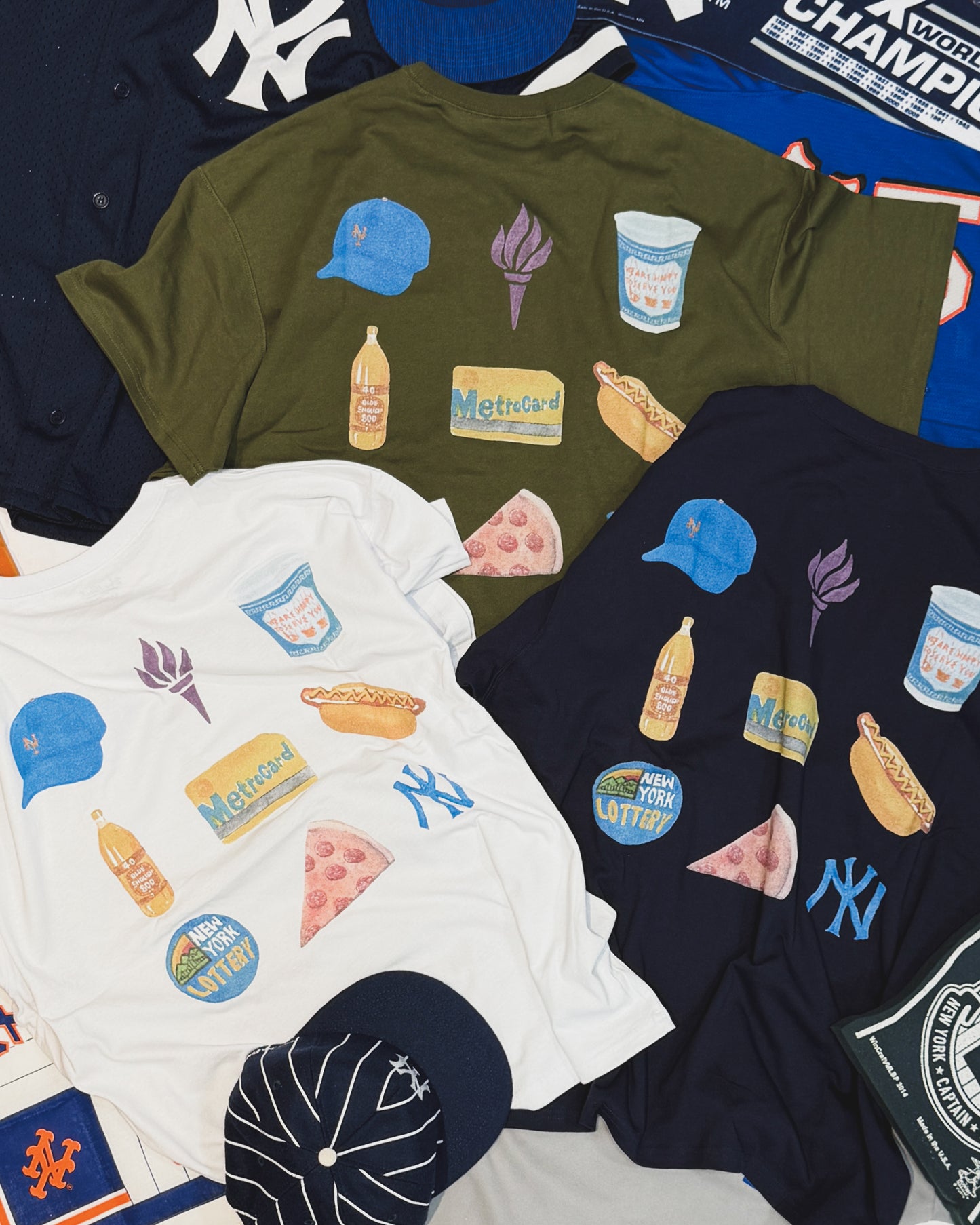 WOODBLOCK x TSUYOSHI YAMANAKA NEW YORK POCKET T-SHIRT NAVY (WB-26SS-024)