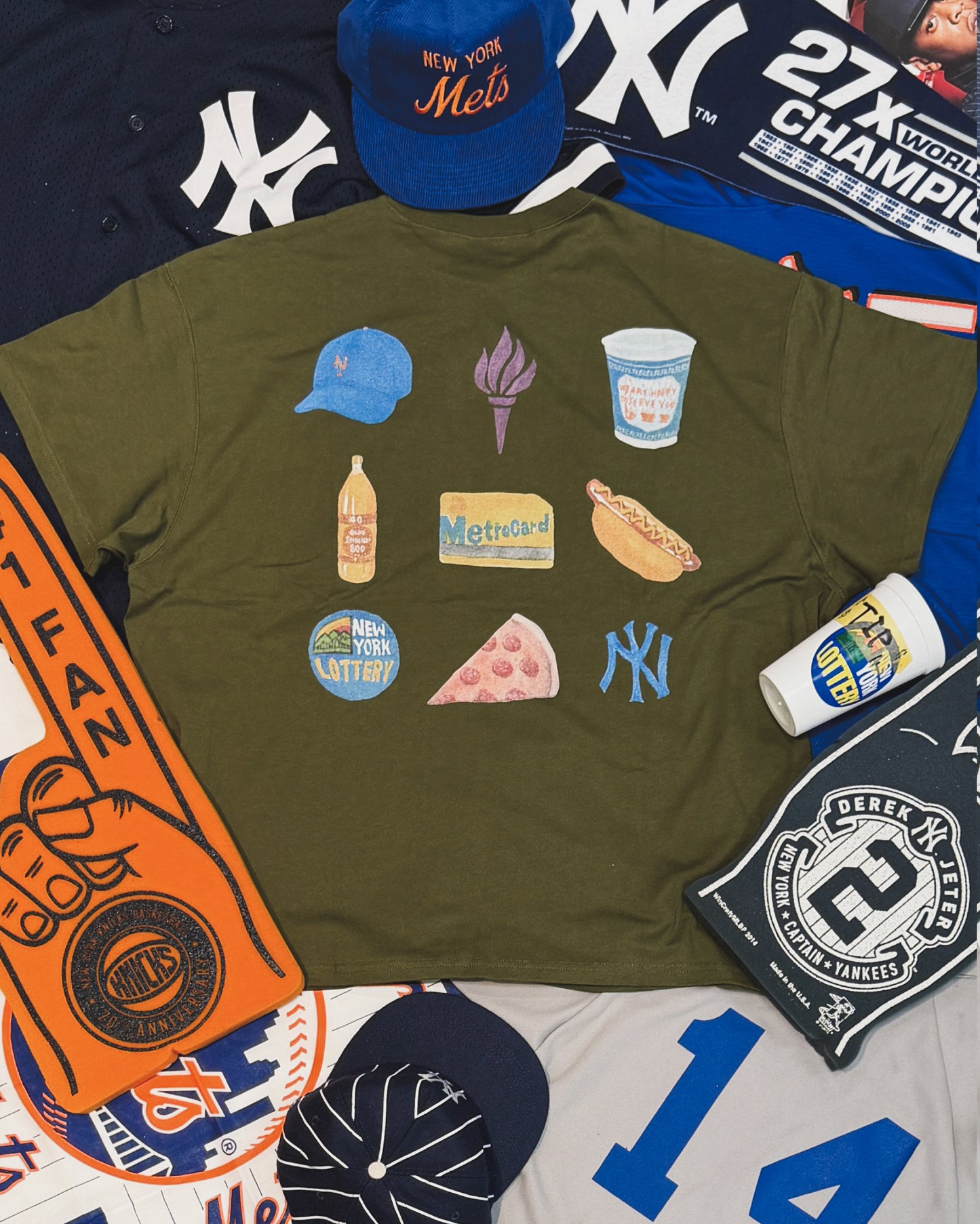 WOODBLOCK x TSUYOSHI YAMANAKA POCKET T-SHIRT OLIVE (WB-26SS-024)