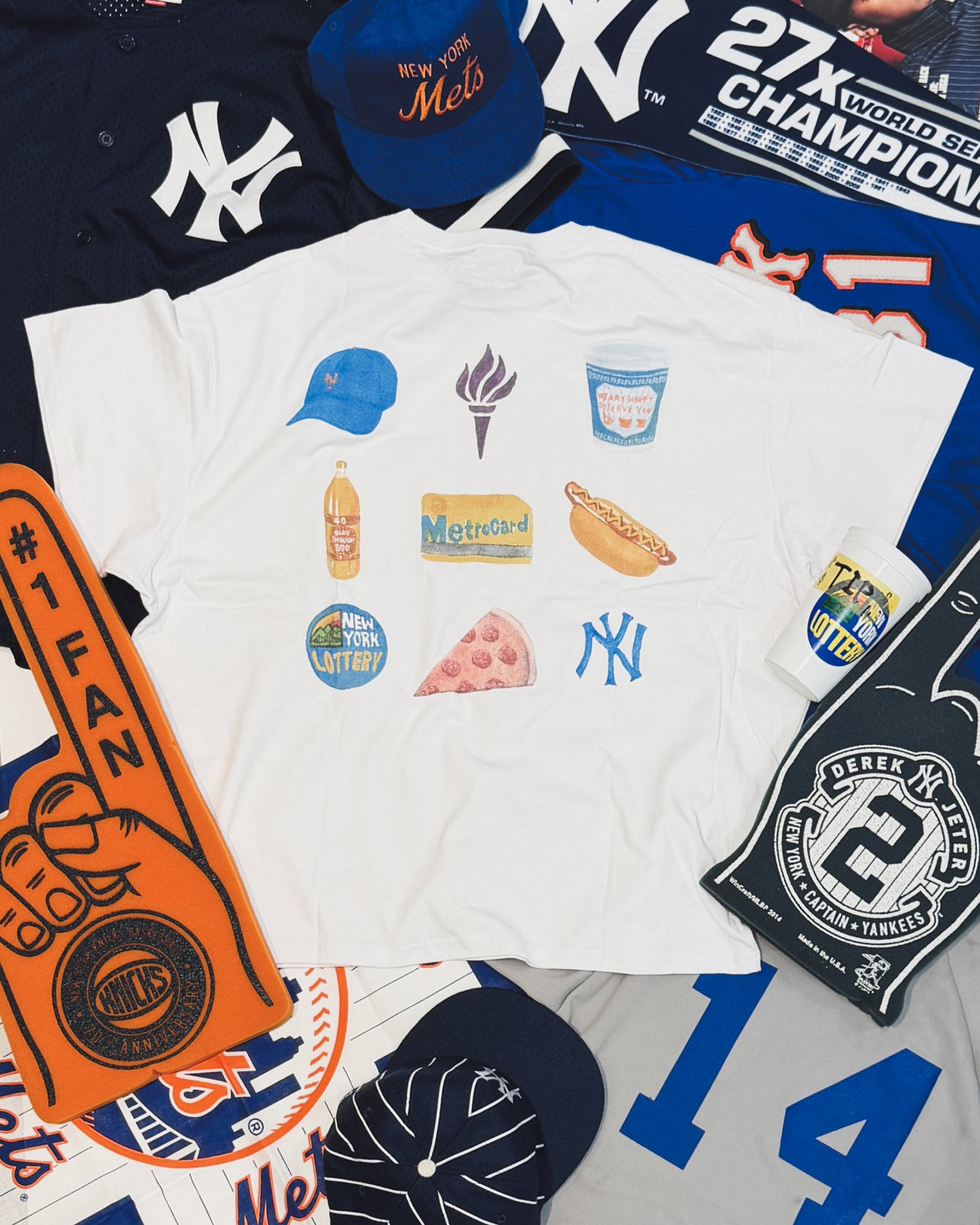 WOODBLOCK x TSUYOSHI YAMANAKA NEW YORK POCKET T-SHIRT WHITE (WB-26SS-024)
