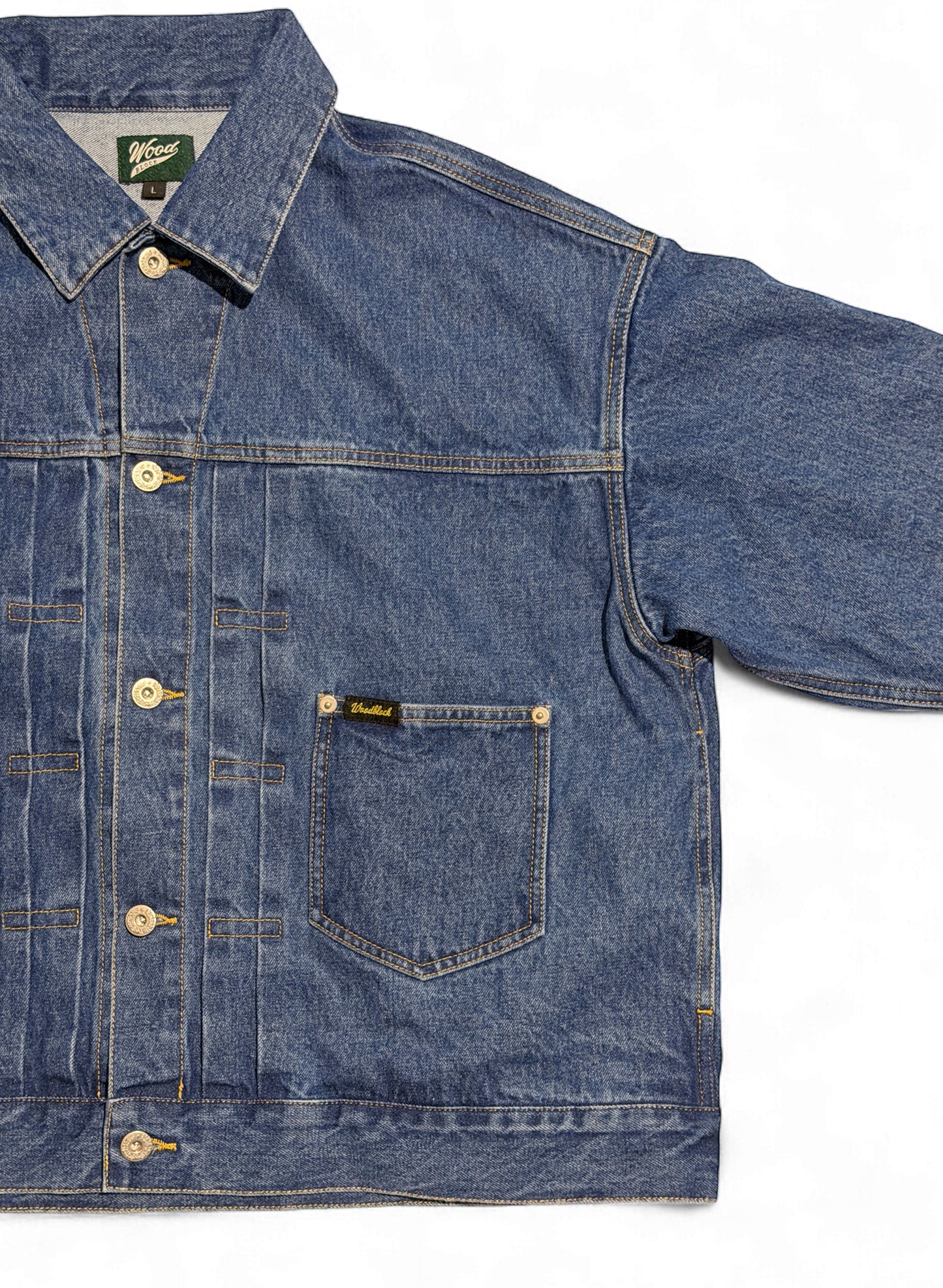 WOODBLOCK 2ND TYPE JACKET LIGHT INDIGO (WB-25AW-006)