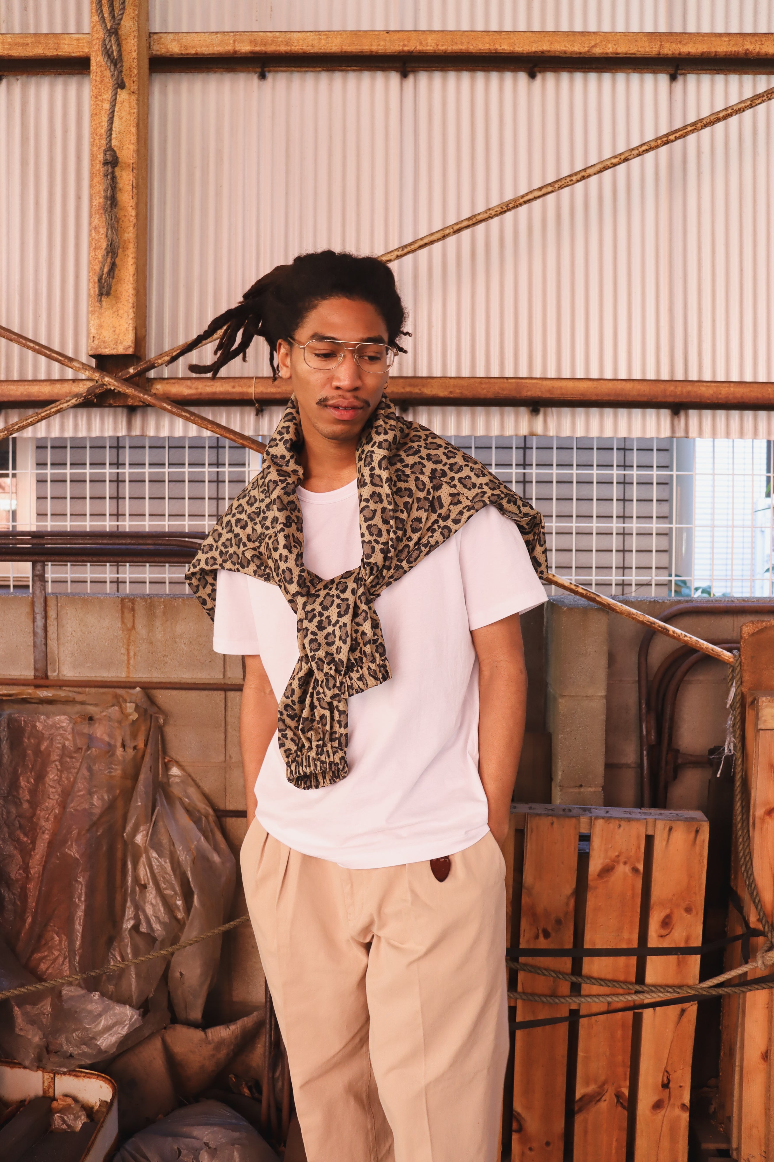 WOODBLOCK LS MESH RUGGER SHIRT LEOPARD (WB-26SS-012)