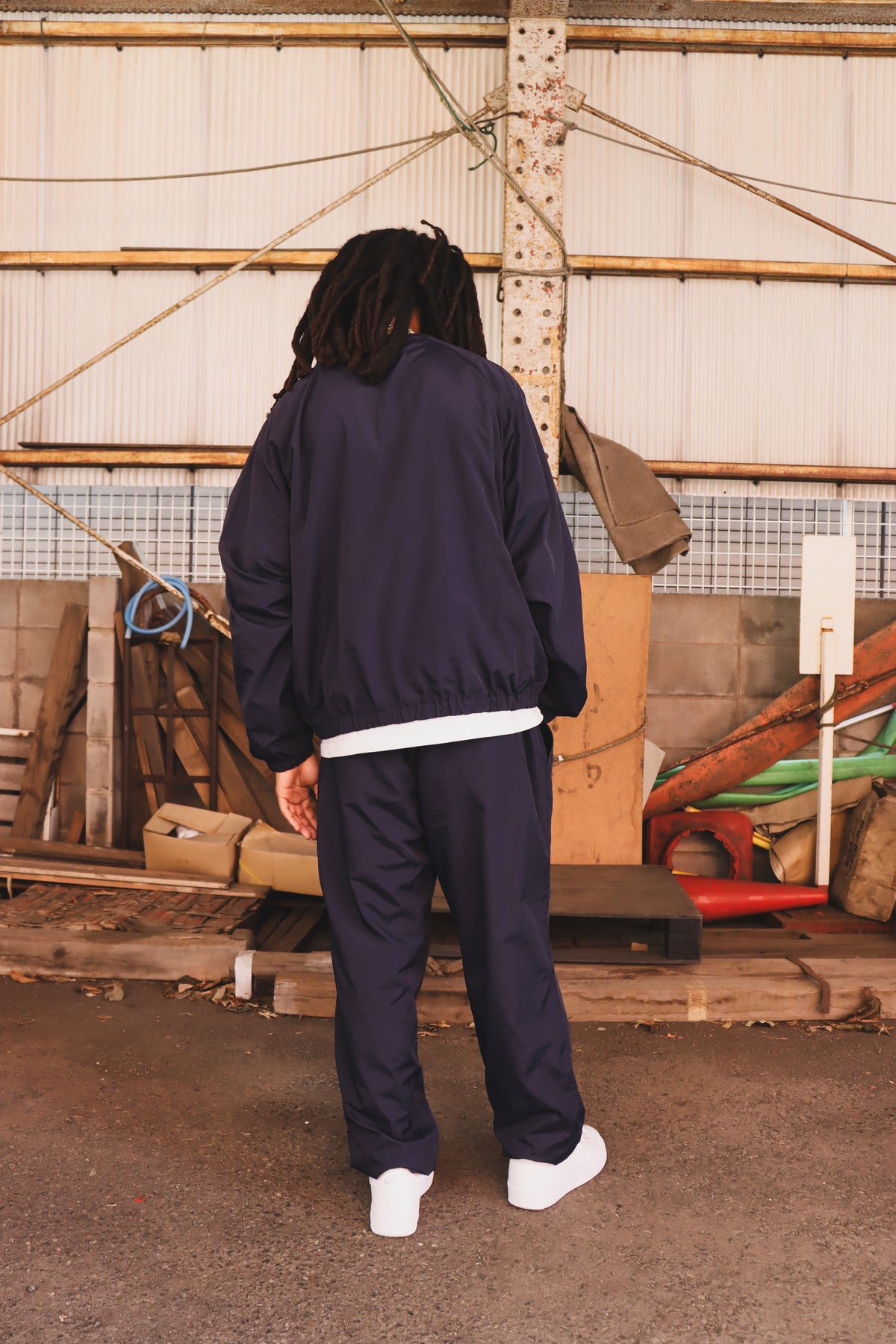 WOODBLOCK x NEW NEW YORK CLUB NYLON PANTS NAVY (WB-26AW-007)