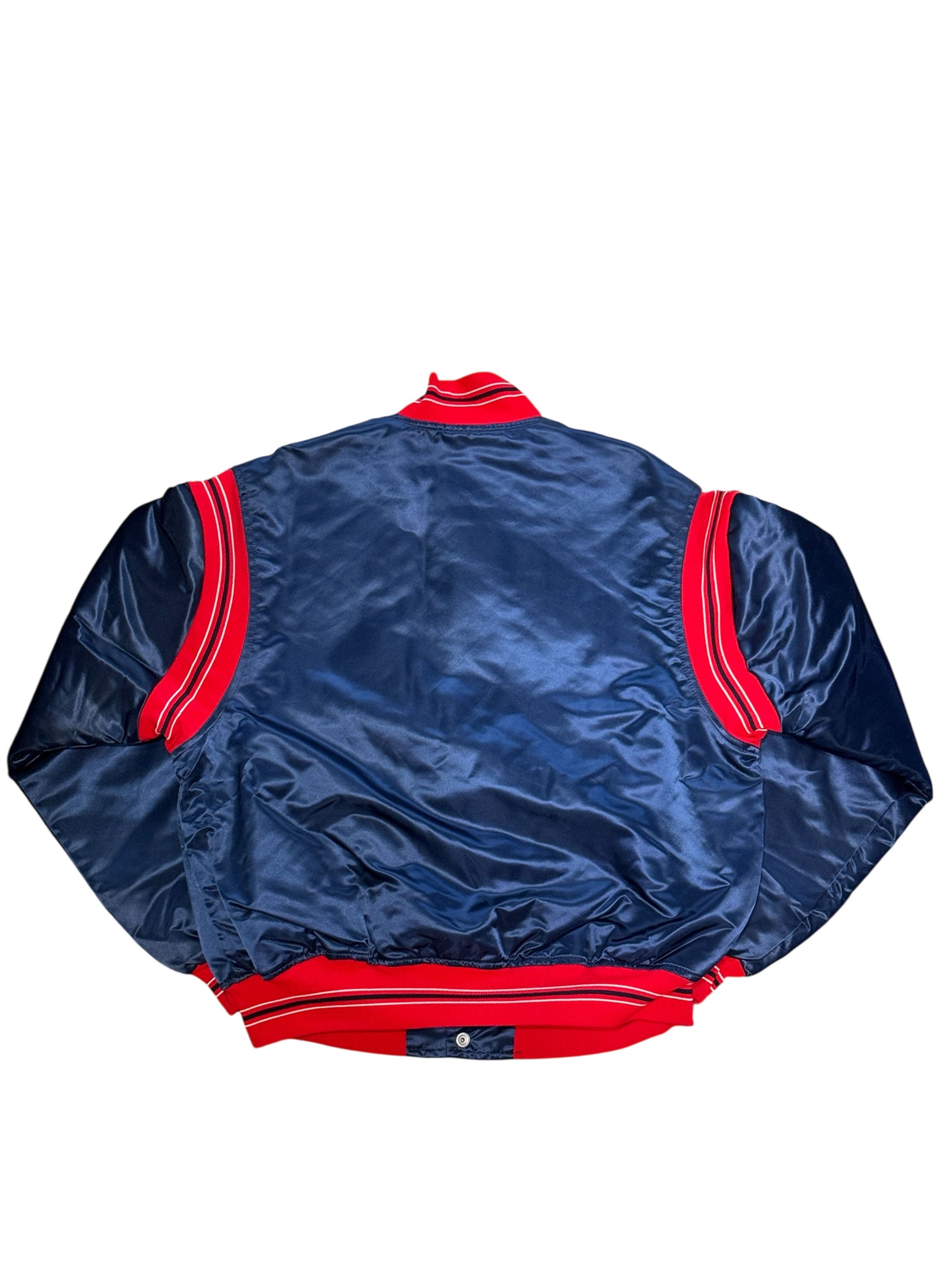 (SUP-534) STARTER MLB INDIANS NYLON STADIUM JACKET - MADE IN U.S.A.