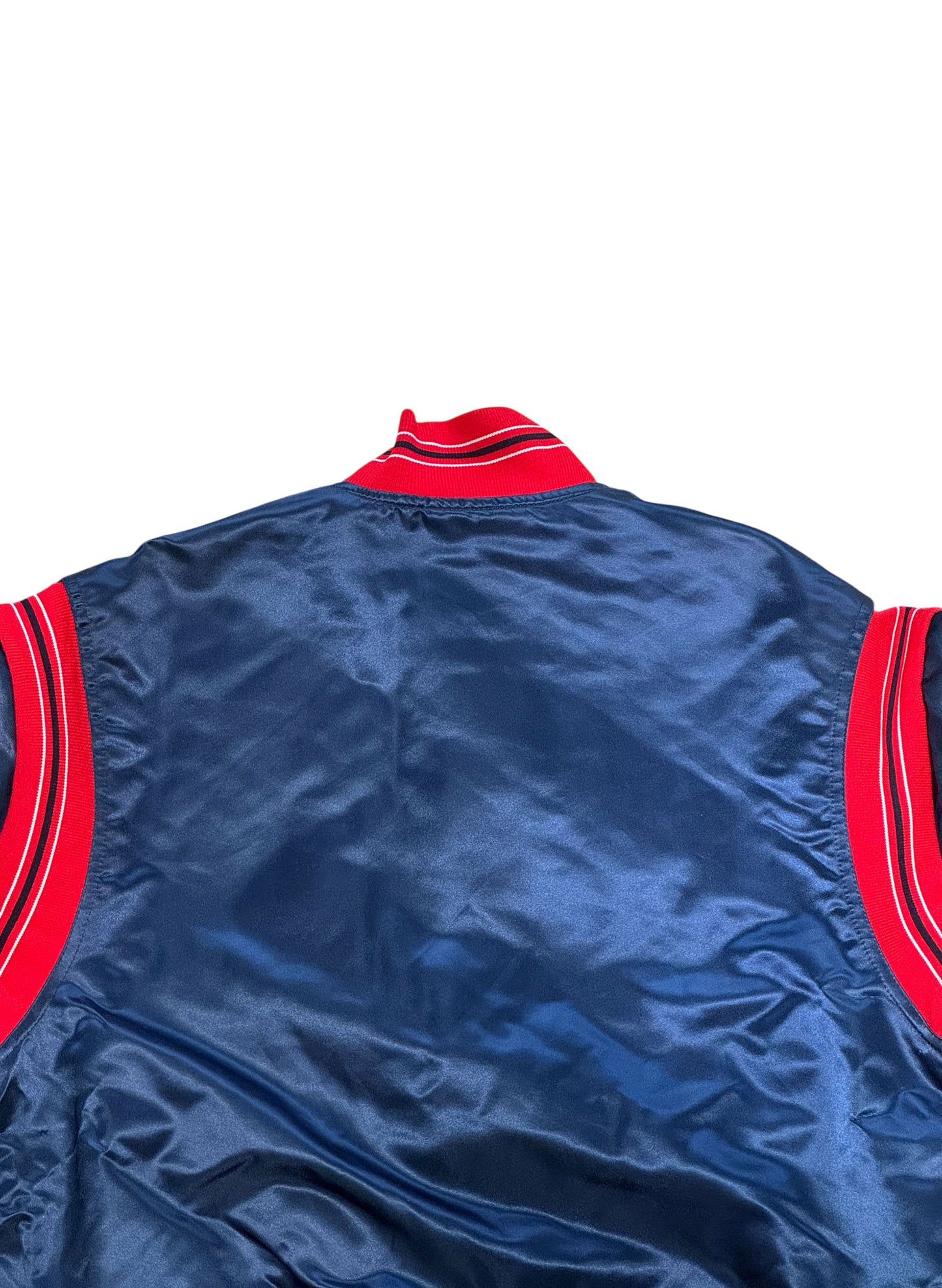 (SUP-534) STARTER MLB INDIANS NYLON STADIUM JACKET - MADE IN U.S.A.