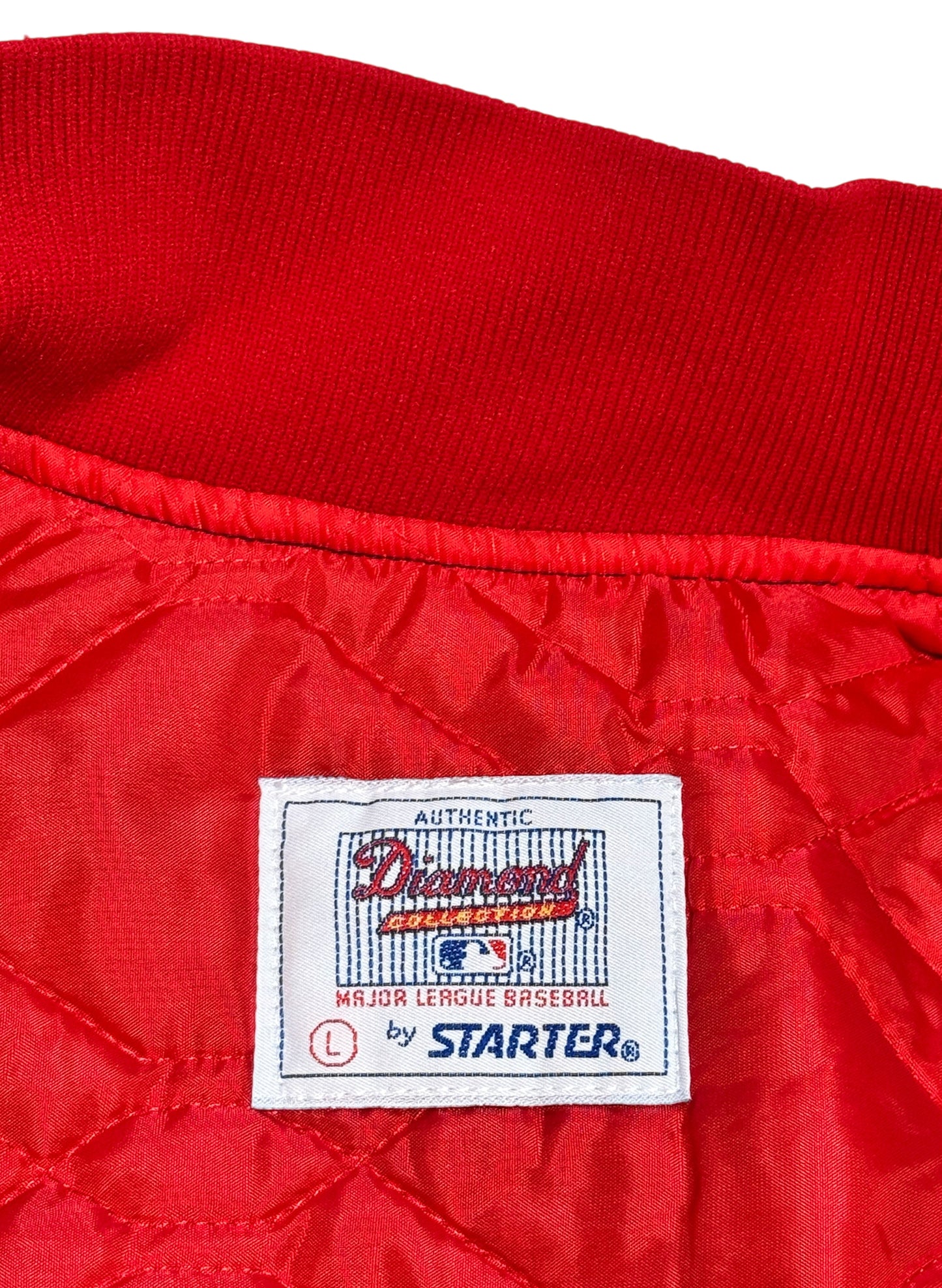 (SUP-534) STARTER MLB INDIANS NYLON STADIUM JACKET - MADE IN U.S.A.
