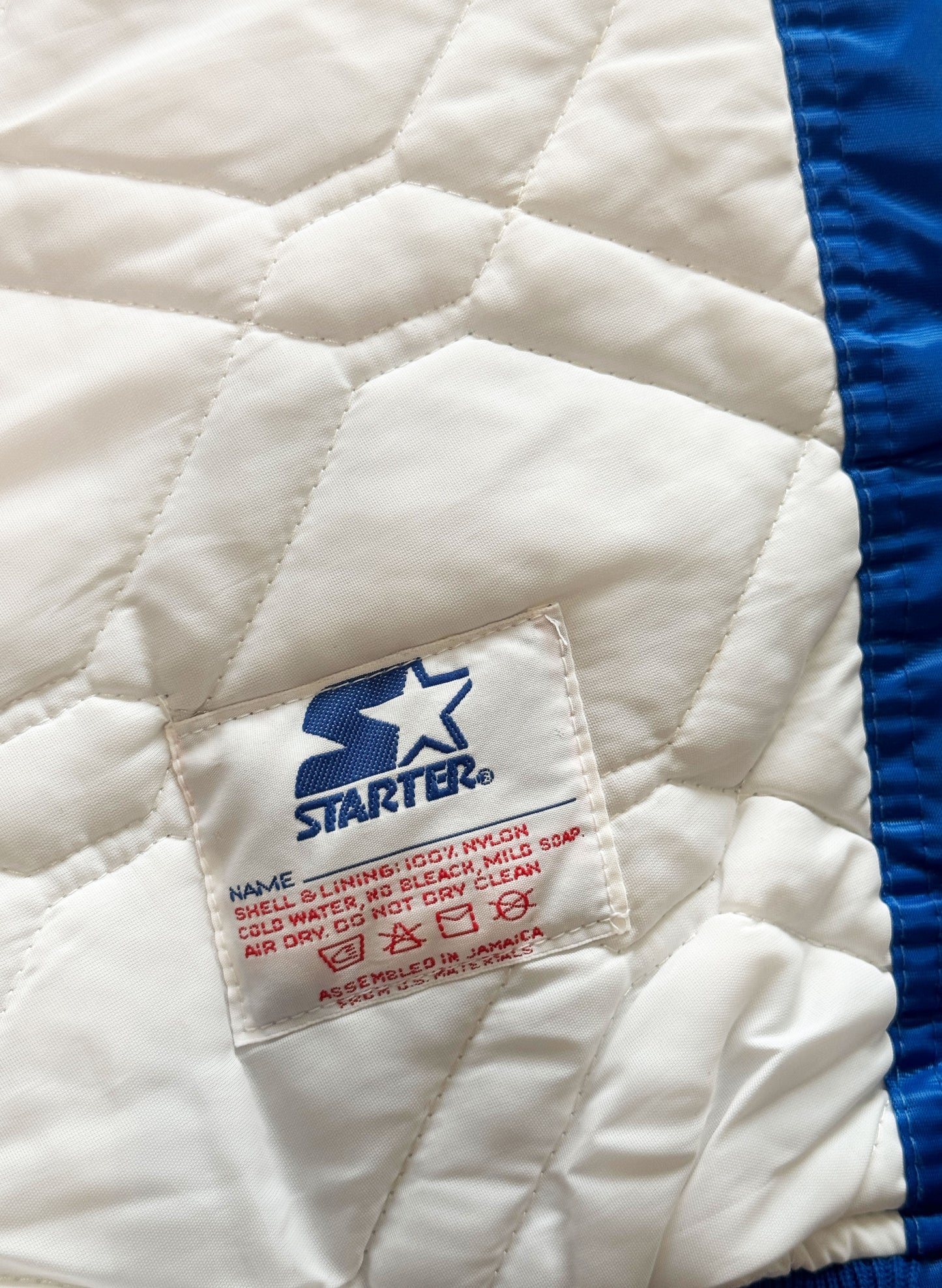 (SUP-548) STARTER NEW YORK METS NYLON STADIUM JACKET - MADE IN JAMAICA