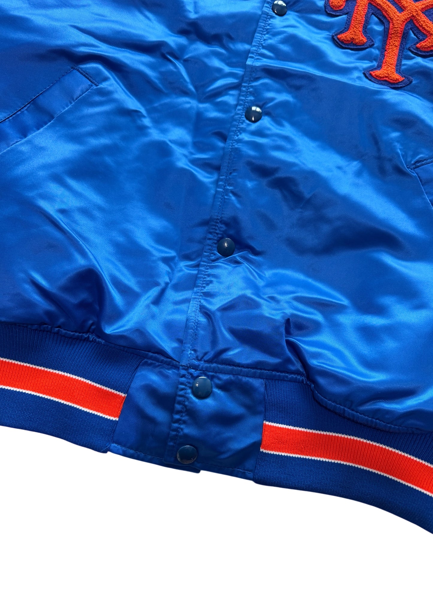 (SUP-548) STARTER NEW YORK METS NYLON STADIUM JACKET - MADE IN JAMAICA