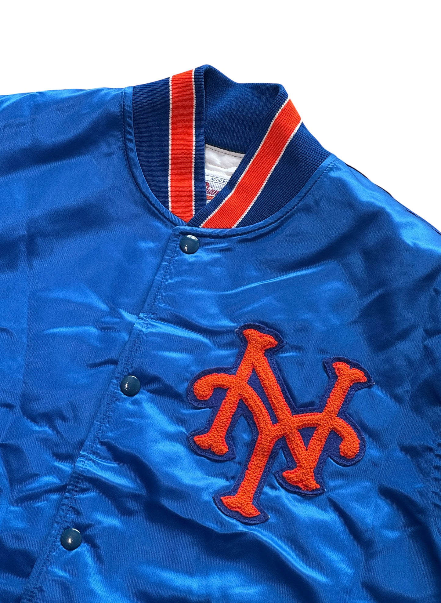 (SUP-548) STARTER NEW YORK METS NYLON STADIUM JACKET - MADE IN JAMAICA