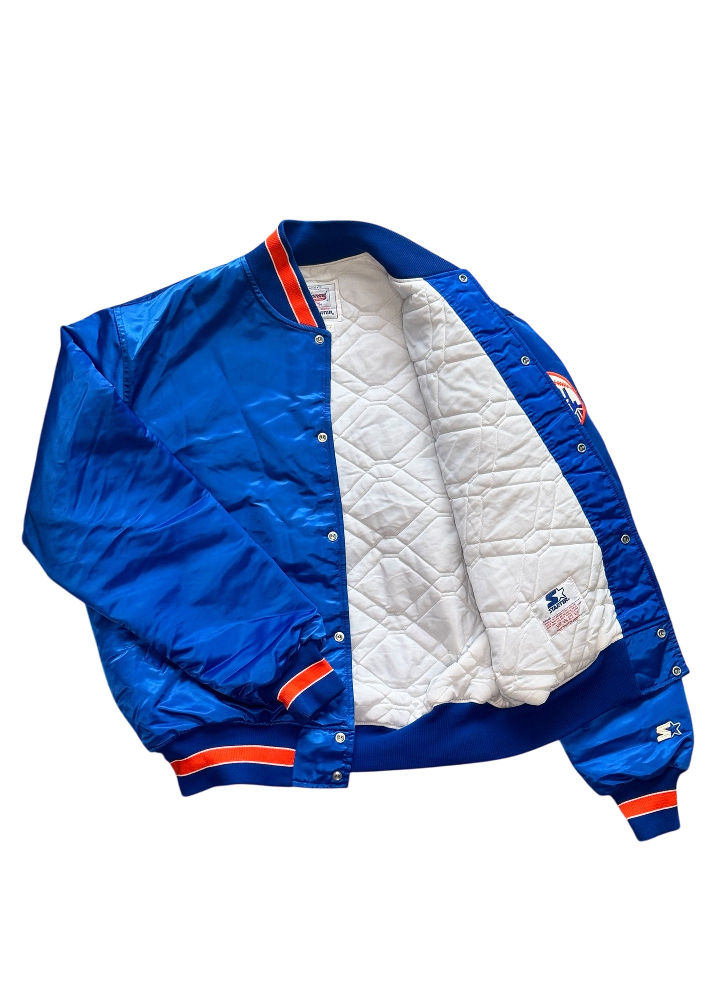 (SUP-548) STARTER NEW YORK METS NYLON STADIUM JACKET - MADE IN JAMAICA