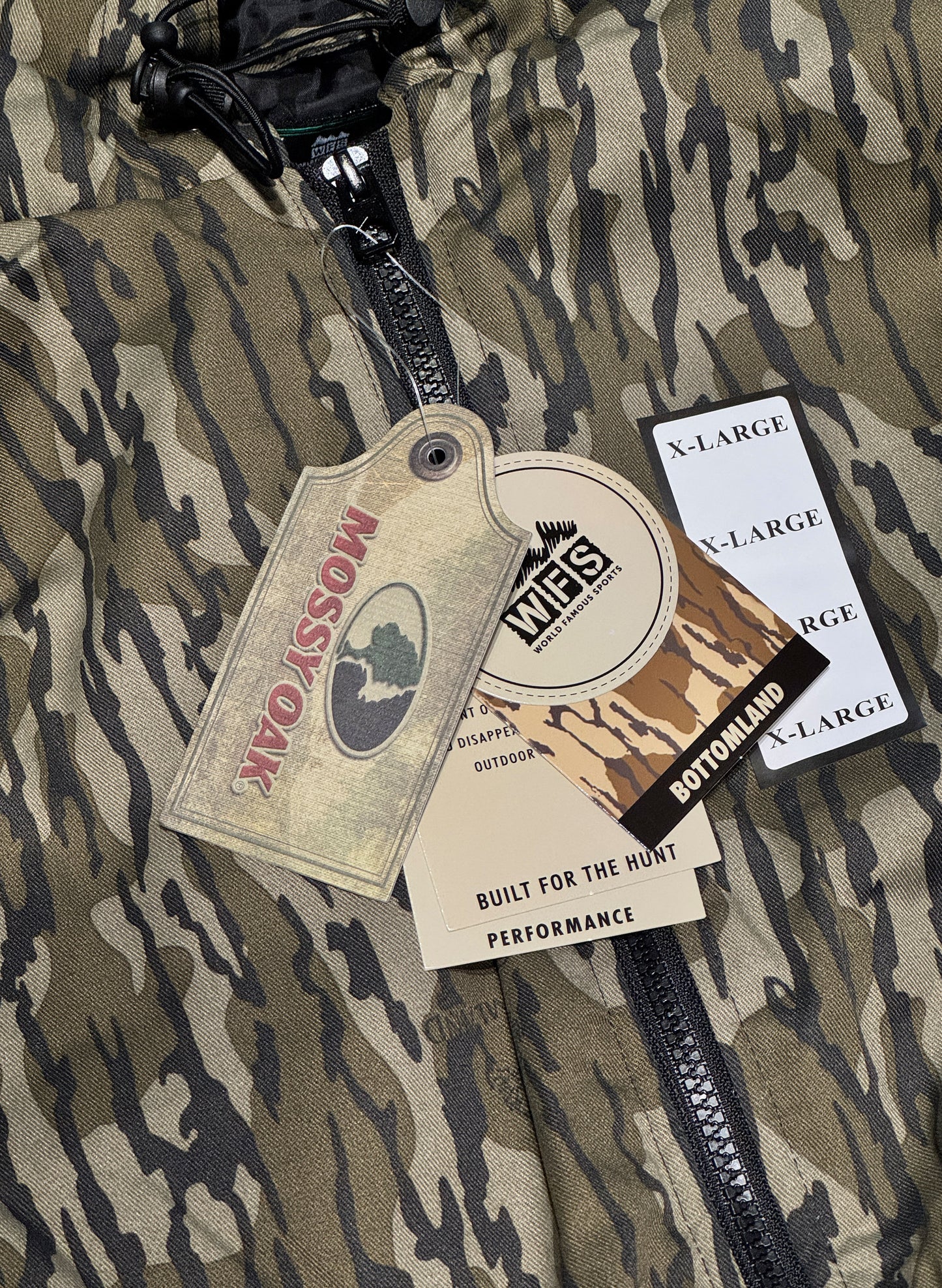 (SUP-454) WFS REAL TREE COTTON INSULATED HOODIE JACKET - MOSSY OAK