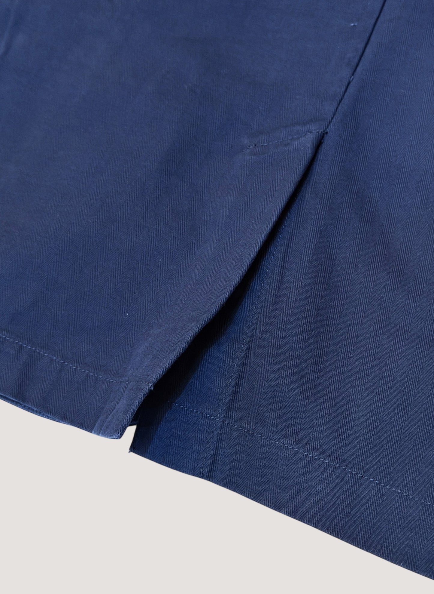 WOODBLOCK HERRINGBONE 2BTN WIDE SLEEVE JACKET NAVY(WB-25AW-004)