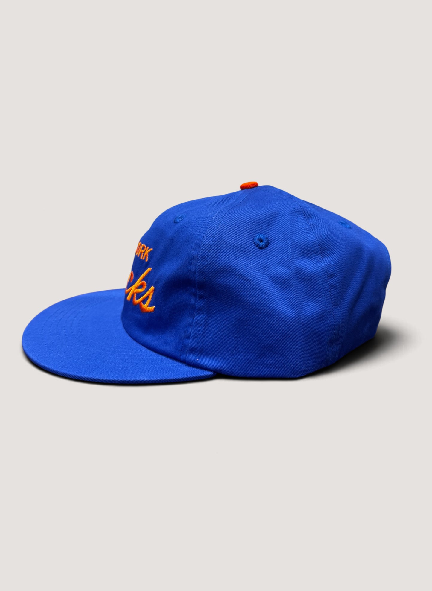 Uncle Jay's Vintage NY Knicks Cotton Twill Script Cap BLUE/ORANGE(UNCLE-015)