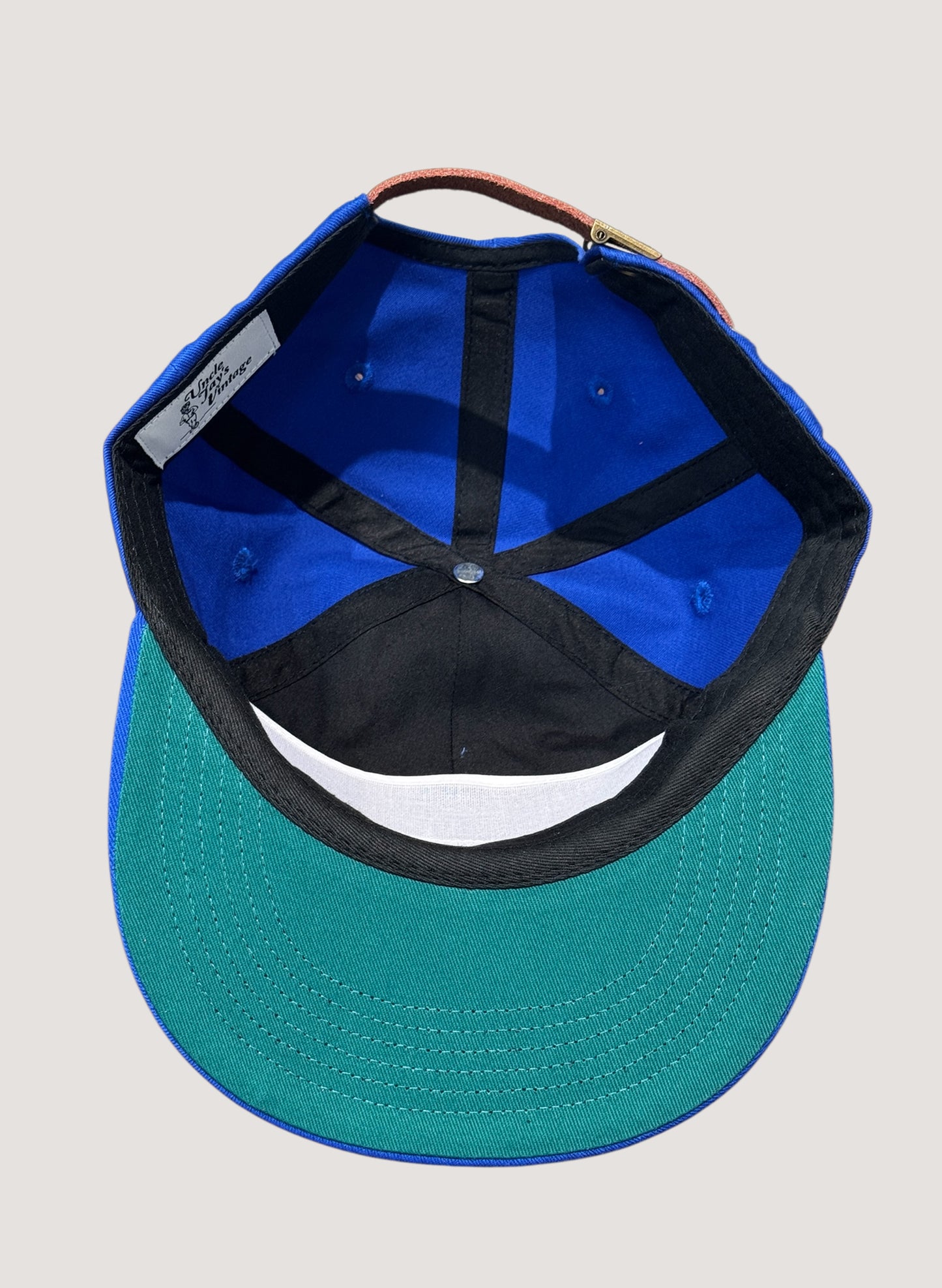 Uncle Jay's Vintage NY Knicks Cotton Twill Script Cap BLUE/ORANGE(UNCLE-015)
