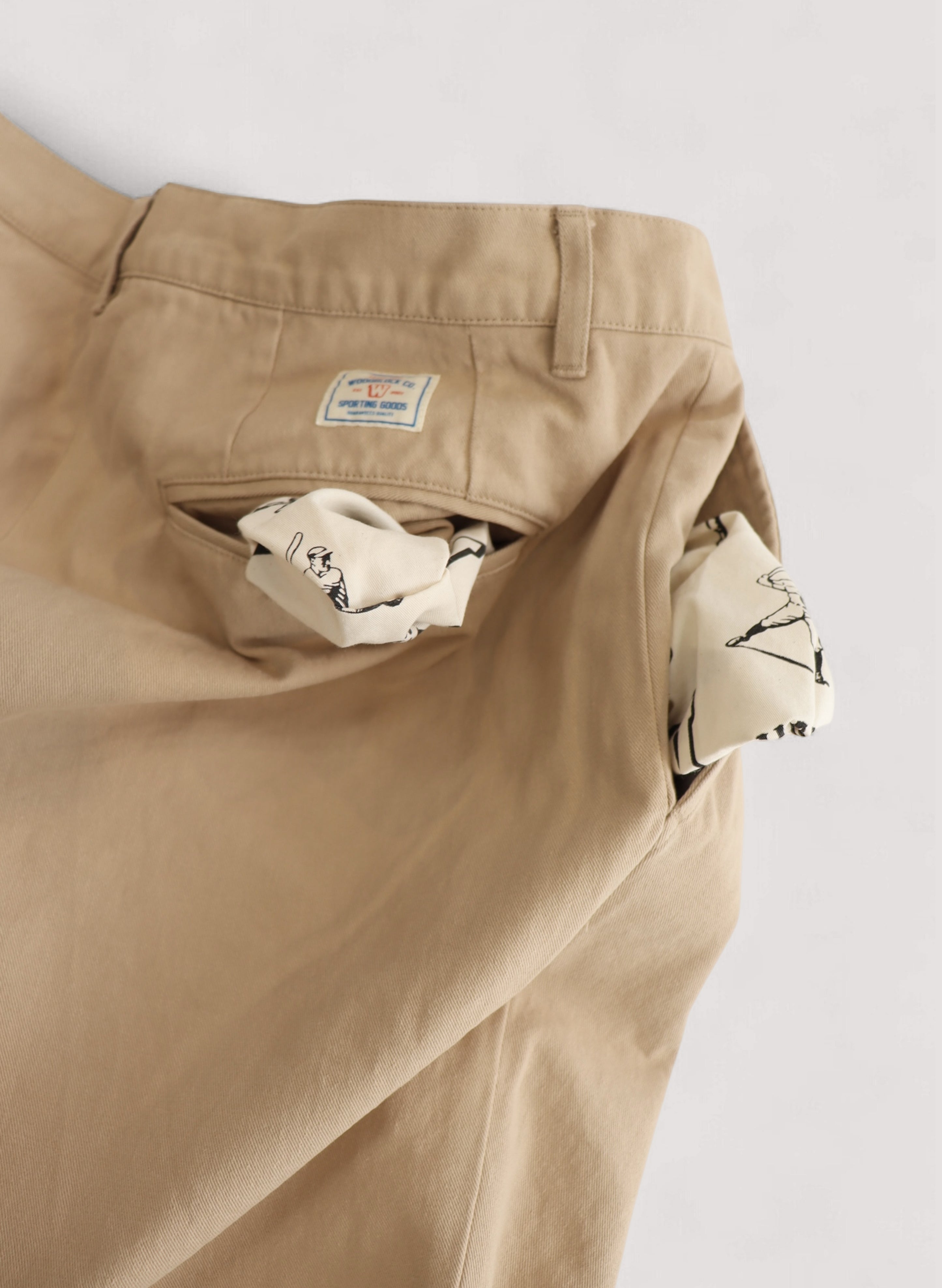 WOODBLOCK 2TUCK CHINO SHORT PANT KHAKI (WB-26SS-017)