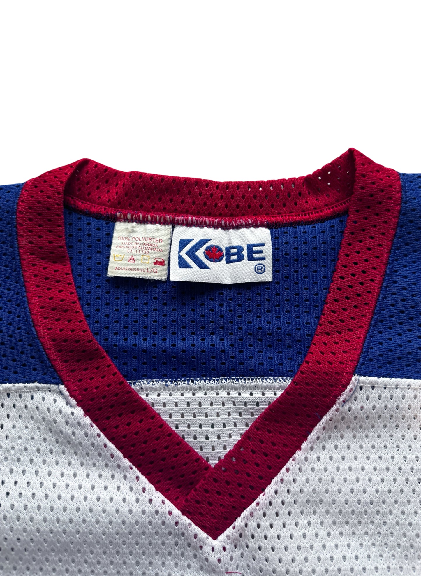 (SUP-791) KOBE SPORTSWEAR TRICOLOR MESH HOCKEY SHIRT - MADE IN CANADA