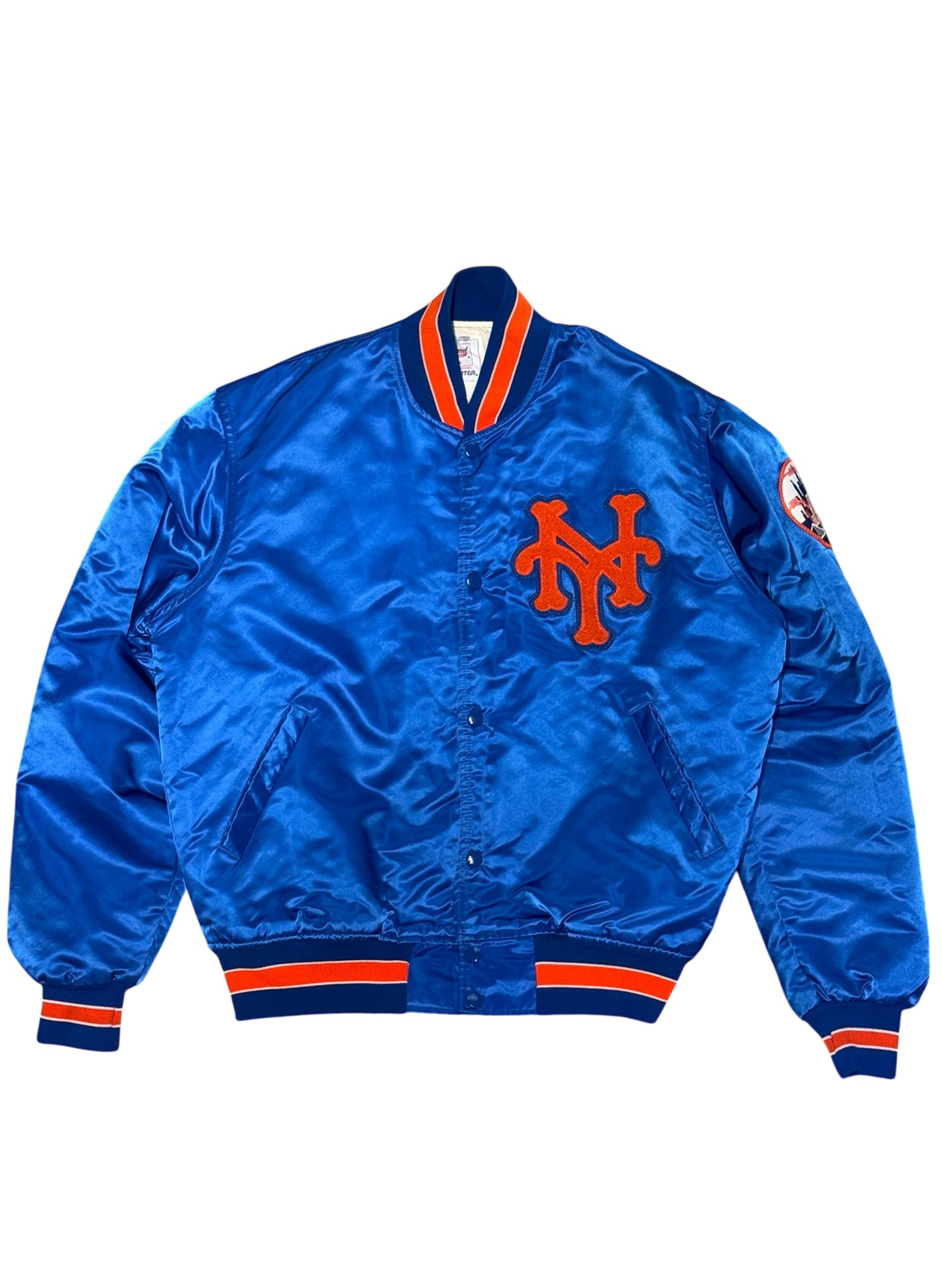 (SUP-507) STARTER NEW YORK METS NYLON STADIUM JACKET - MADE IN JAMAICA