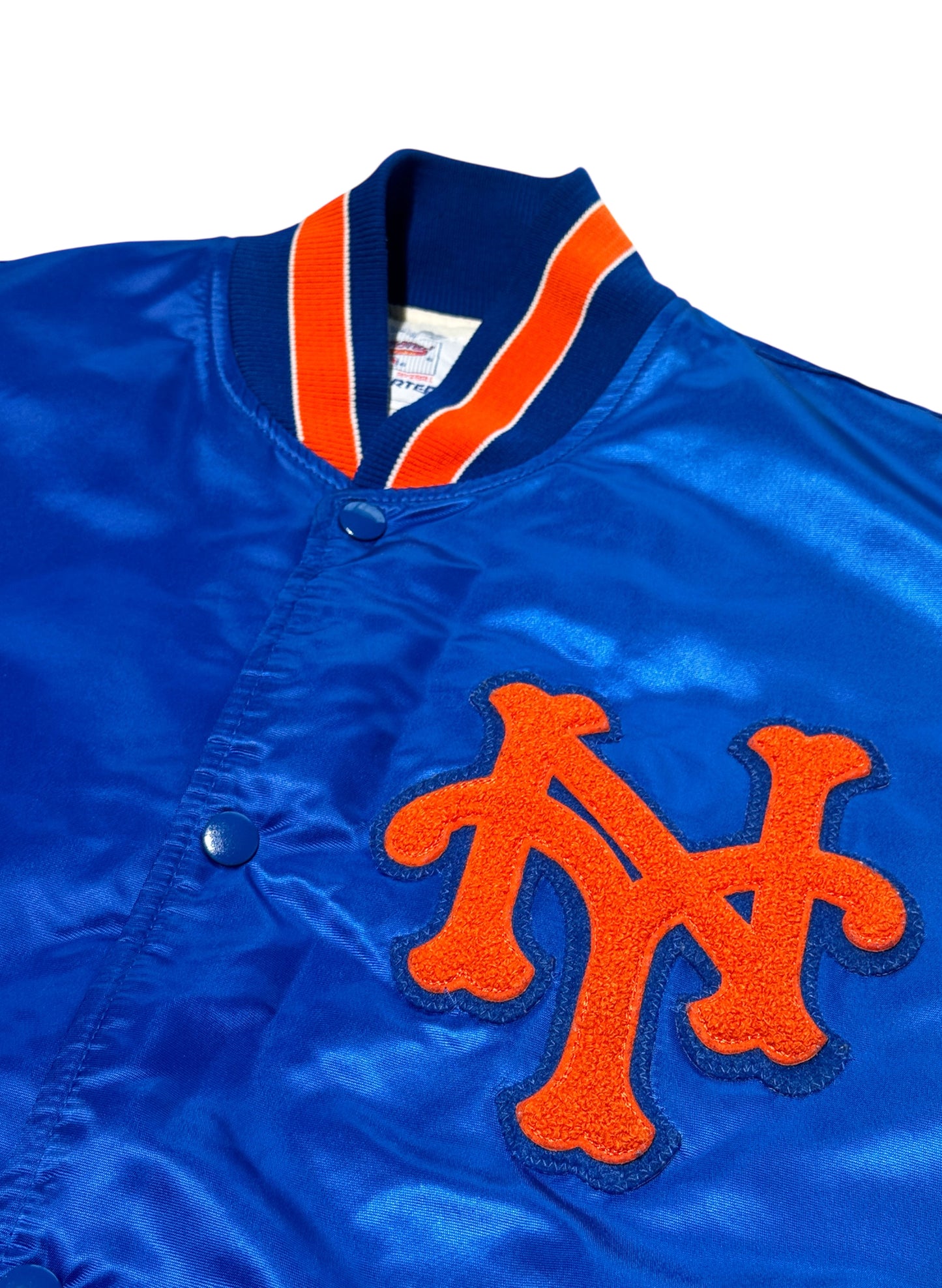 (SUP-507) STARTER NEW YORK METS NYLON STADIUM JACKET - MADE IN JAMAICA
