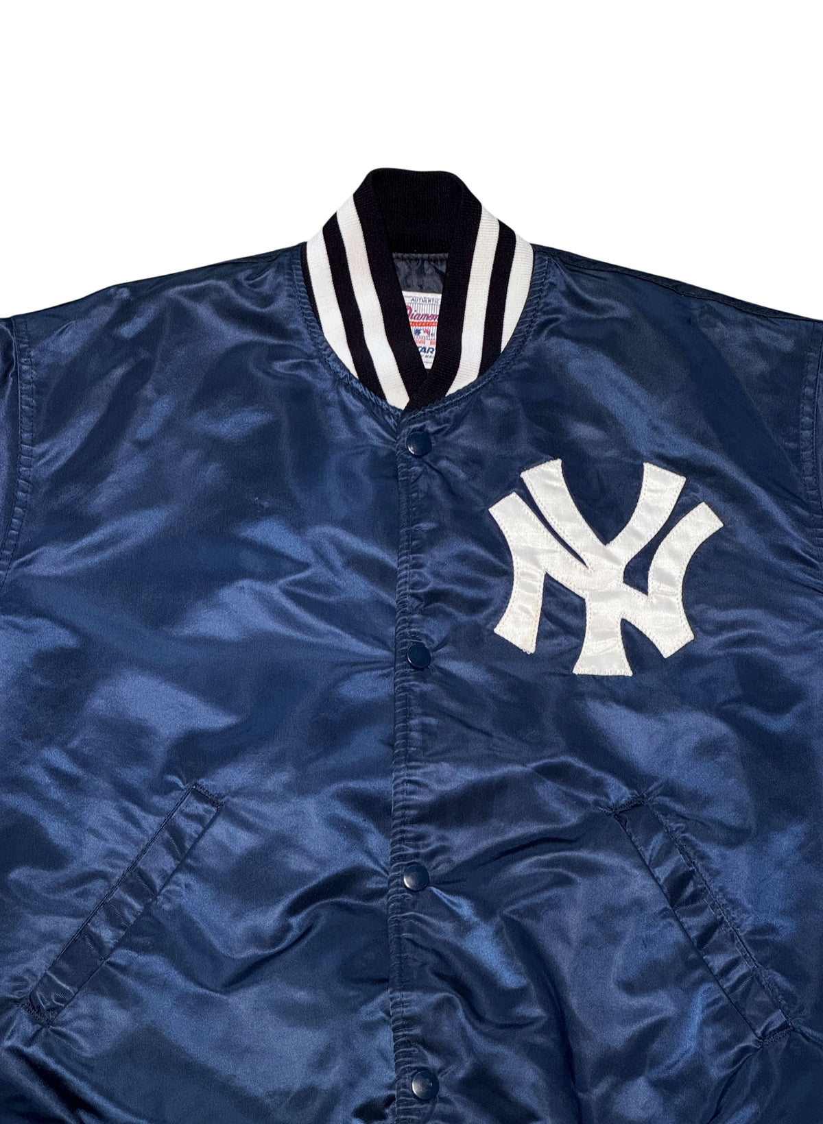 (SUP-866) STARTER NEW YORK YANKEES NYLON STADIUM JACKET - L - MADE IN U.S.A.