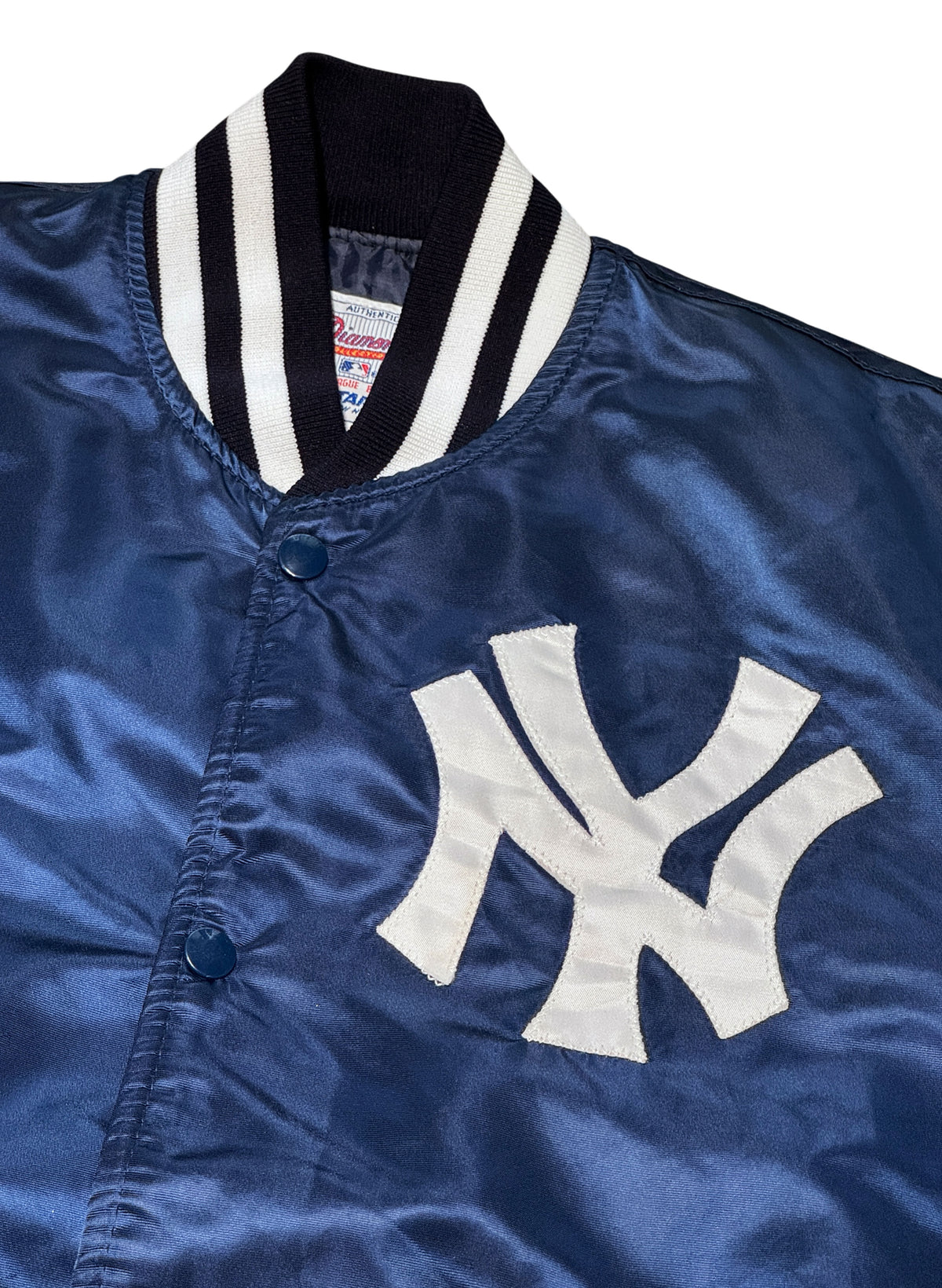 (SUP-866) STARTER NEW YORK YANKEES NYLON STADIUM JACKET - L - MADE IN U.S.A.