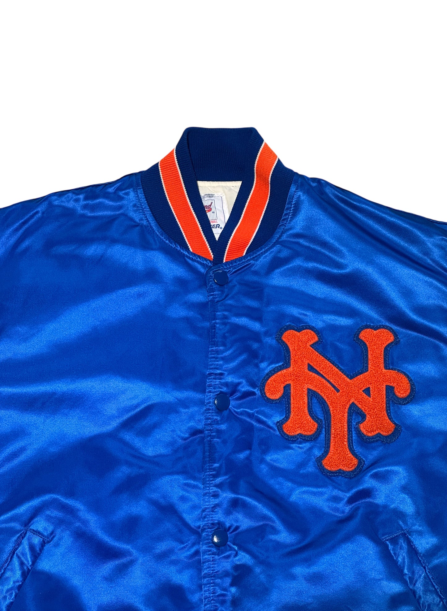 (SUP-507) STARTER NEW YORK METS NYLON STADIUM JACKET - MADE IN JAMAICA