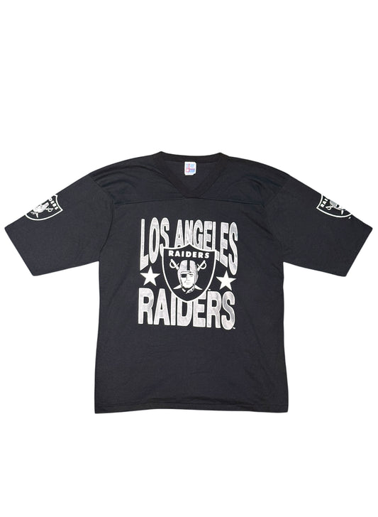 (SUP-351) NFL LOS ANGELES RAIDERS FOOT BALL T-SHIRTS - MADE IN U.S.A. (XL)