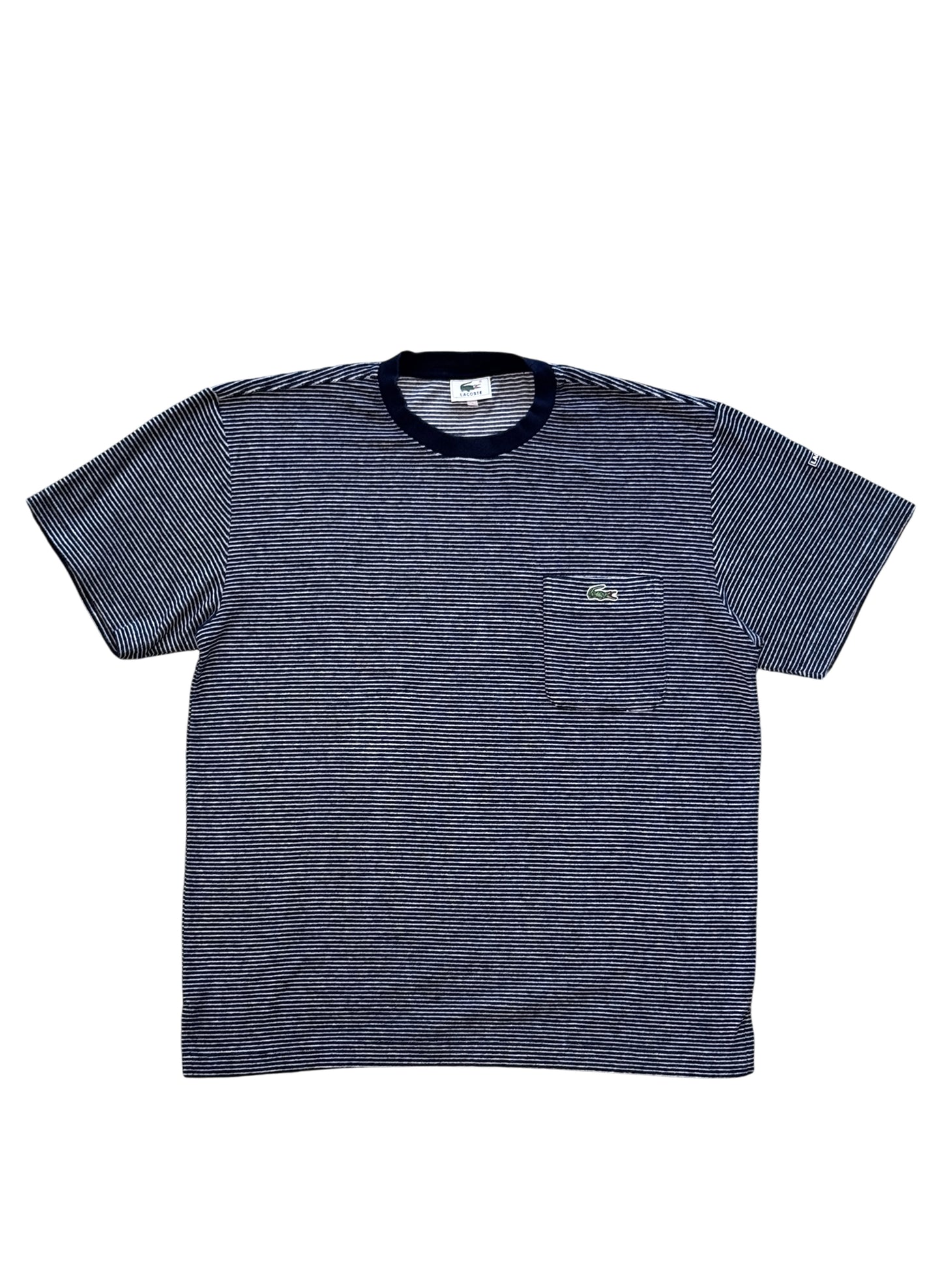 (SUP-709) LACOSTE TERRY BORDER POCKET TEE