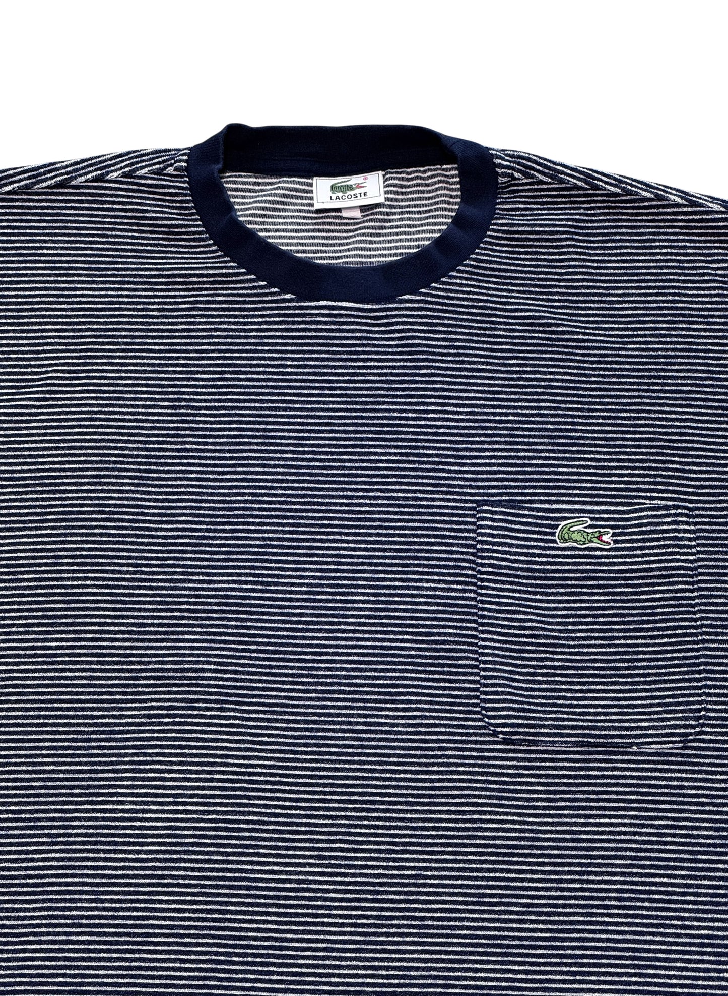 (SUP-709) LACOSTE TERRY BORDER POCKET TEE