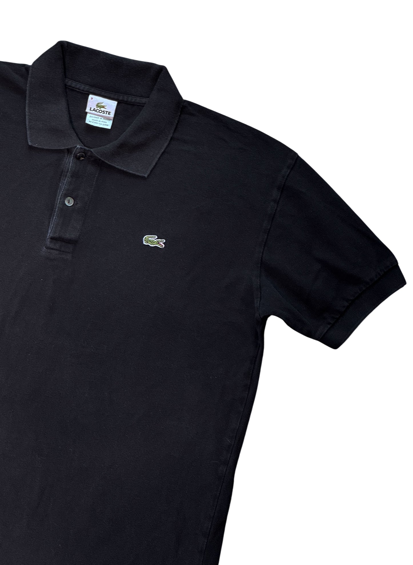(SUP-669) LACOSTE POLO SHIRT "BLACK FADE"