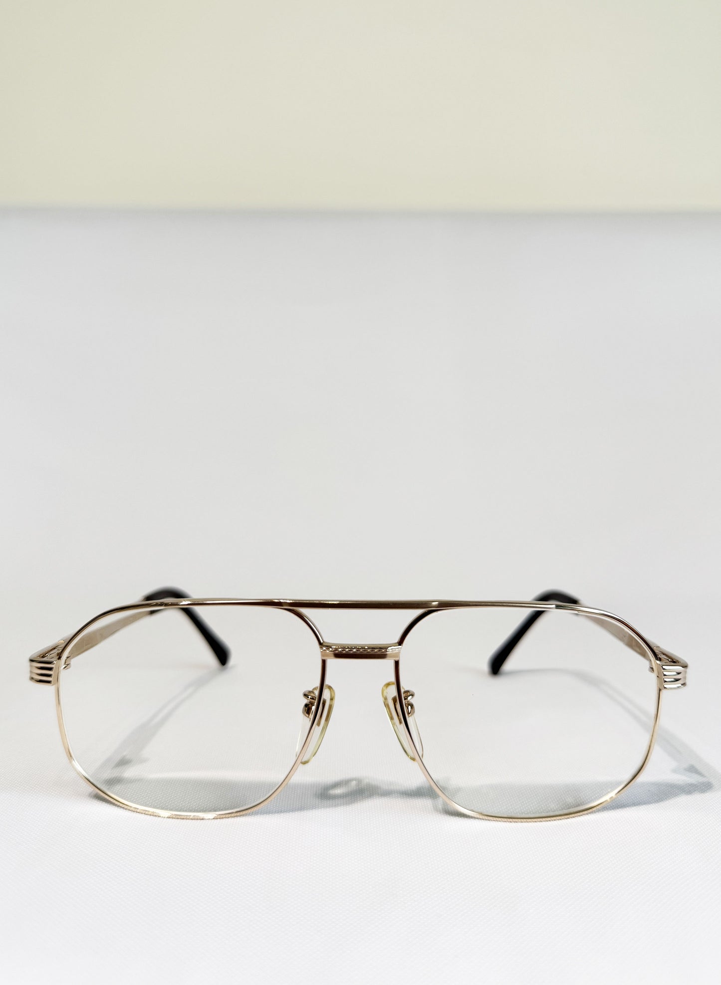 (SUP-359) 90'S VINTAGE TWO BRIDGE GLASSES "LANCEL PARIS" - KGP - MADE IN JAPAN