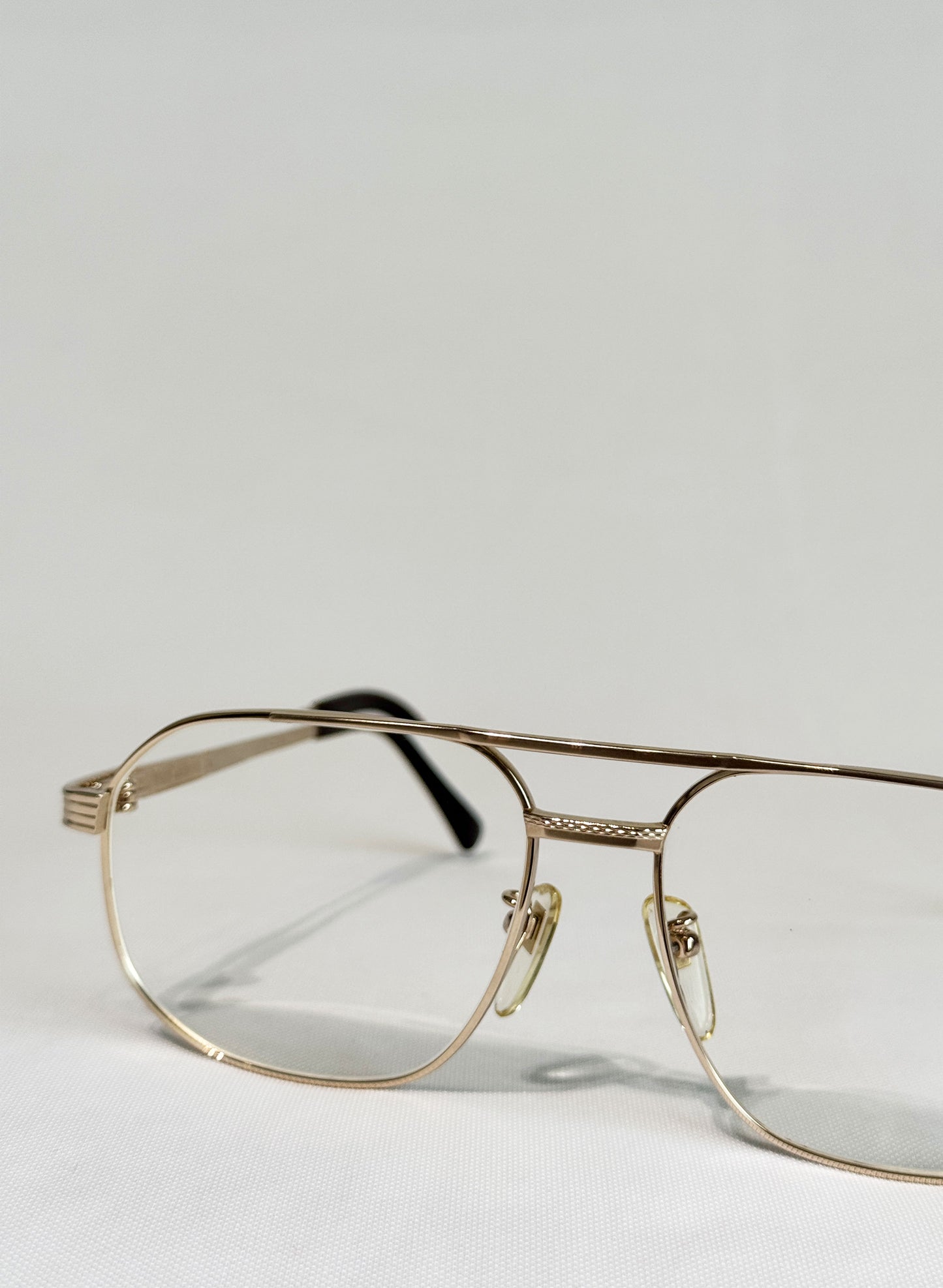 (SUP-359) 90'S VINTAGE TWO BRIDGE GLASSES "LANCEL PARIS" - KGP - MADE IN JAPAN